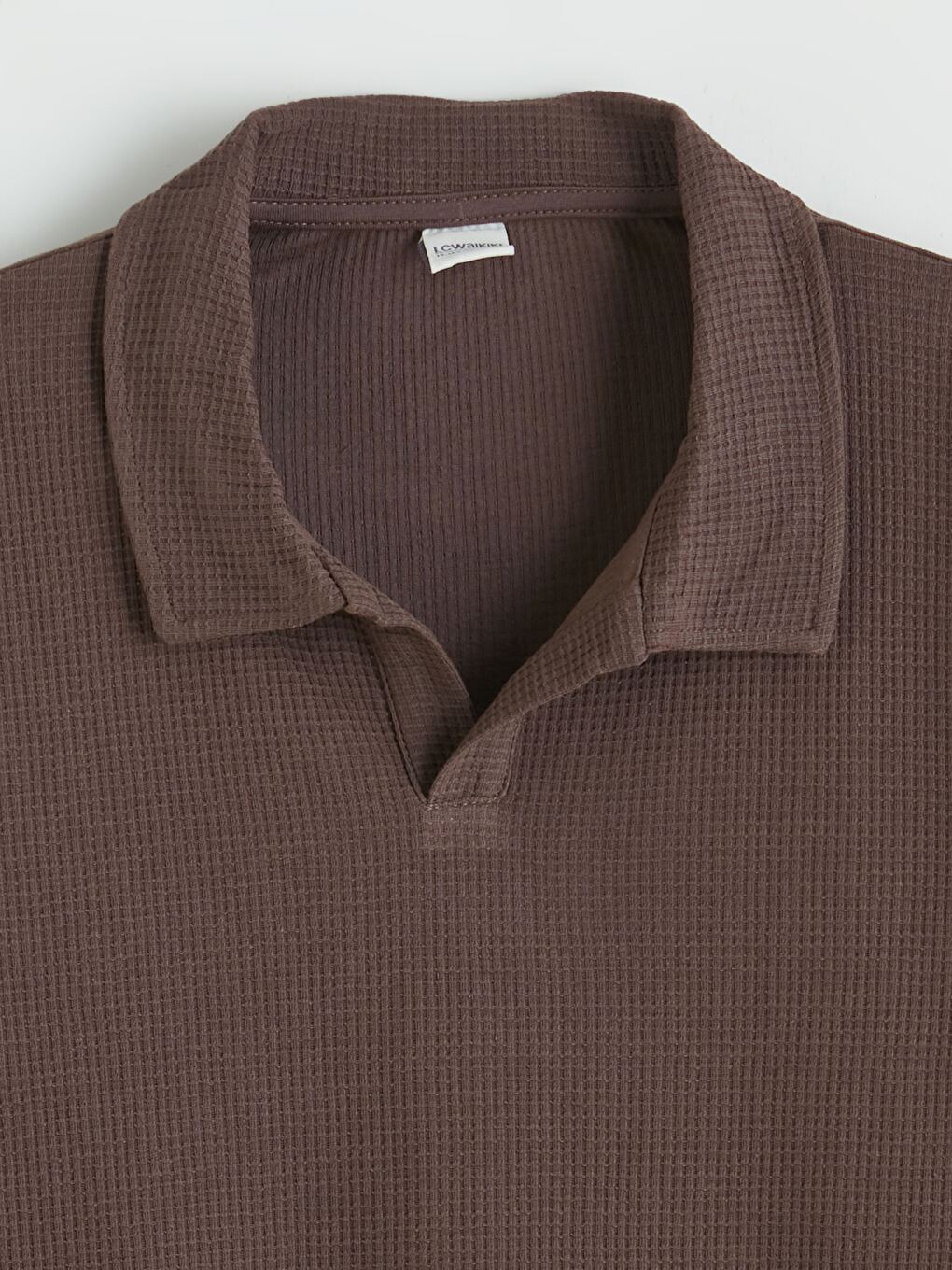 Kahverengi Polo Yaka Erkek Çocuk Tişört ve Şort-2