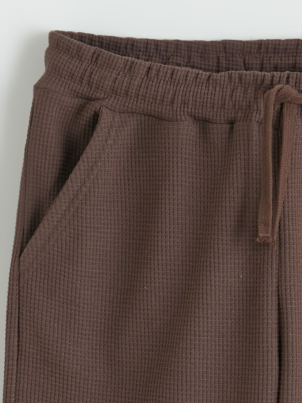 Kahverengi Polo Yaka Erkek Çocuk Tişört ve Şort-5