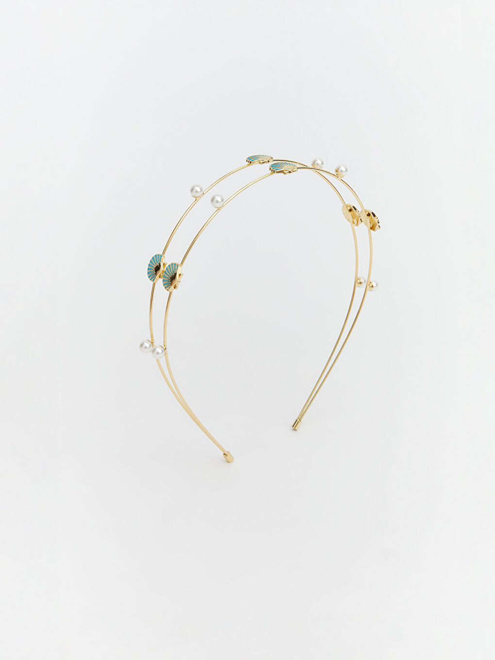 Karışık İstiridye Figürlü Kız Çocuk Taç-1