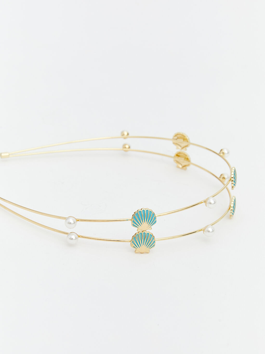 Karışık İstiridye Figürlü Kız Çocuk Taç-2