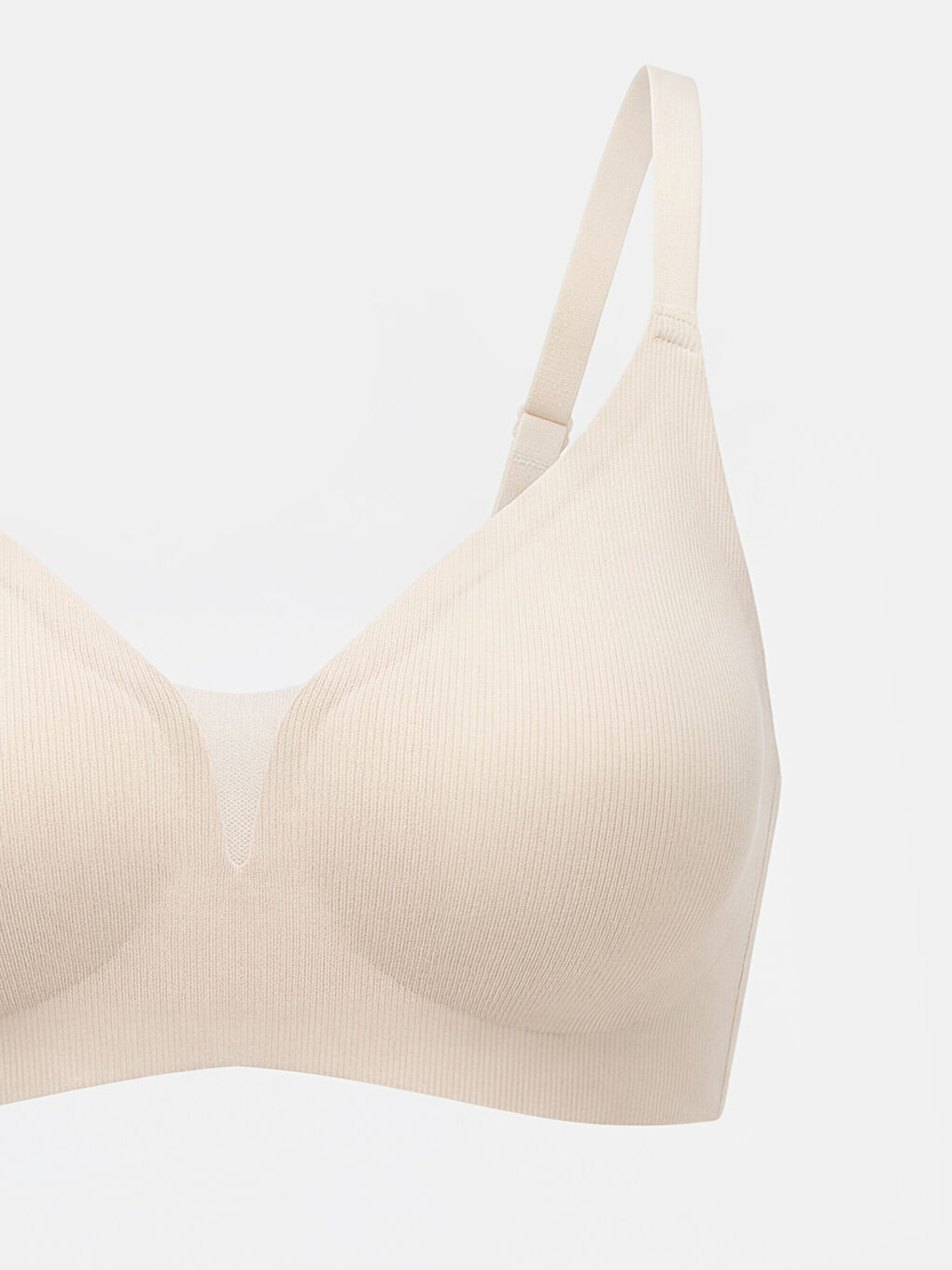 Pembe Balensiz Dolgusuz Üçgen Sütyen-2