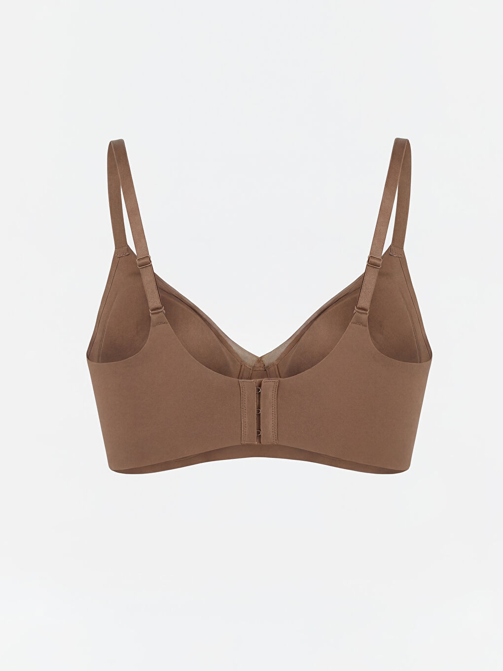 Kahverengi Balensiz Dolgusuz Lazer Kesim Sütyen-1