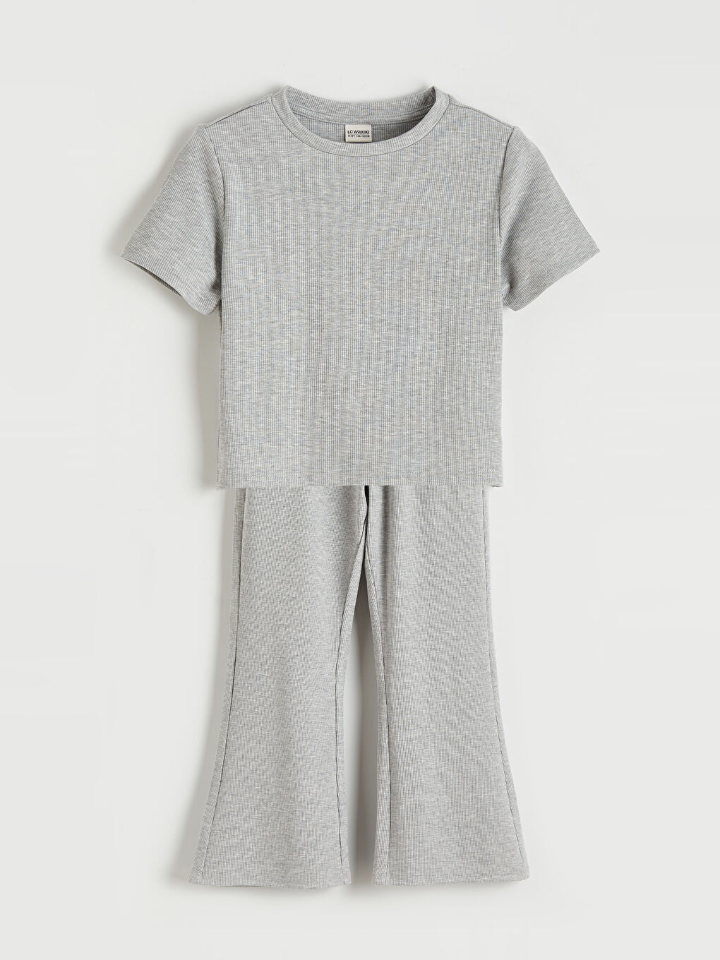 Girls' Ribbed T-shirt and Leggings