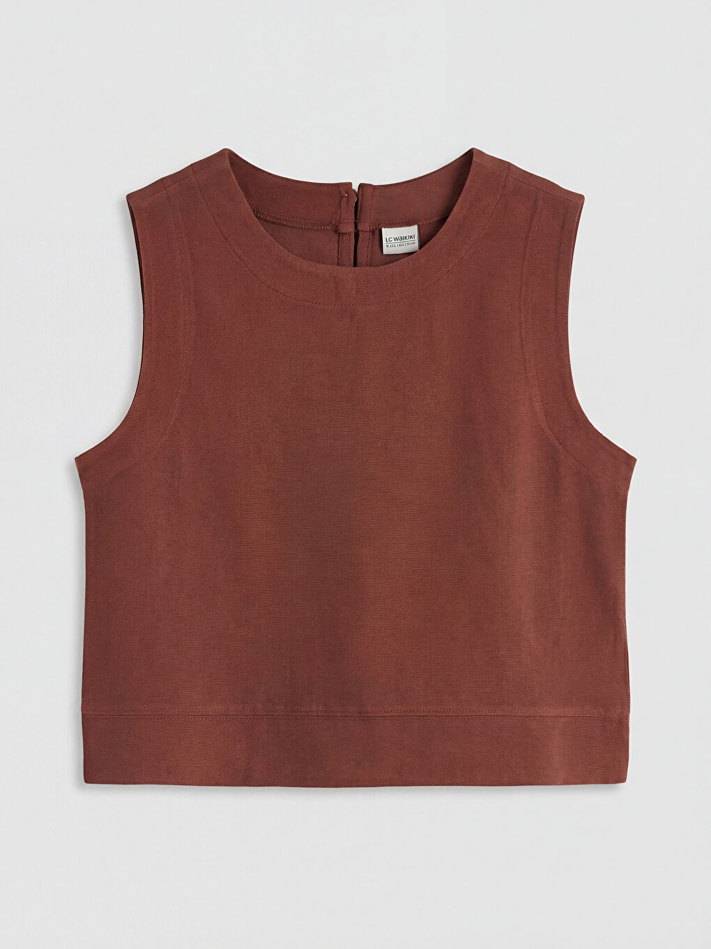 Kahverengi Keten Karışımlı Kız Çocuk Pantolon ve Bluz-1