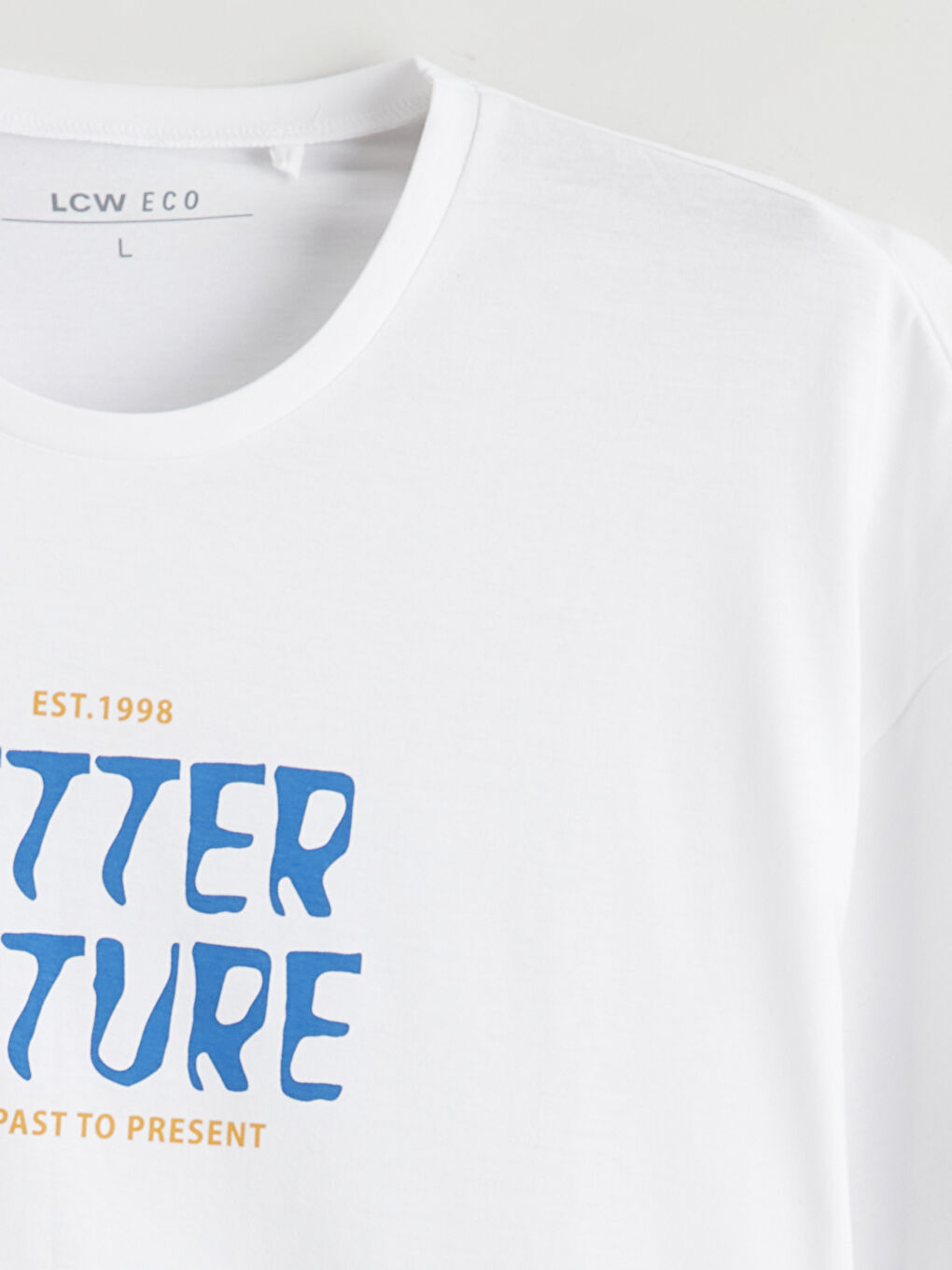 Plus Size Crew Neck Printed Cotton Men's T-Shirt-5