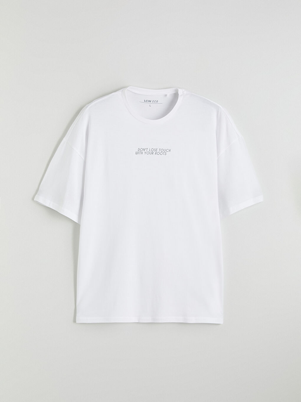 Plus Size Crew Neck Printed Cotton Men's T-Shirt-4