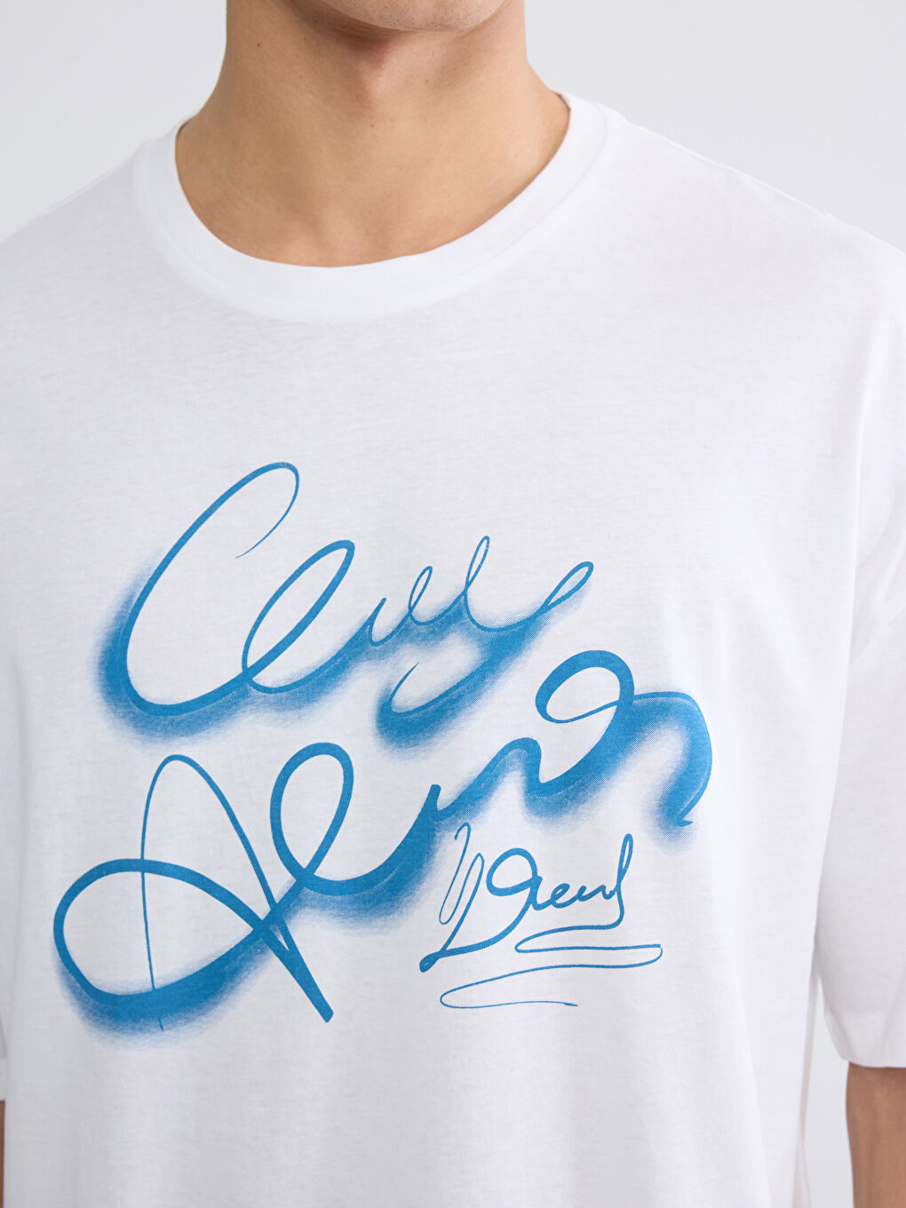 Crew Neck Printed Jersey Men's T-Shirt-2