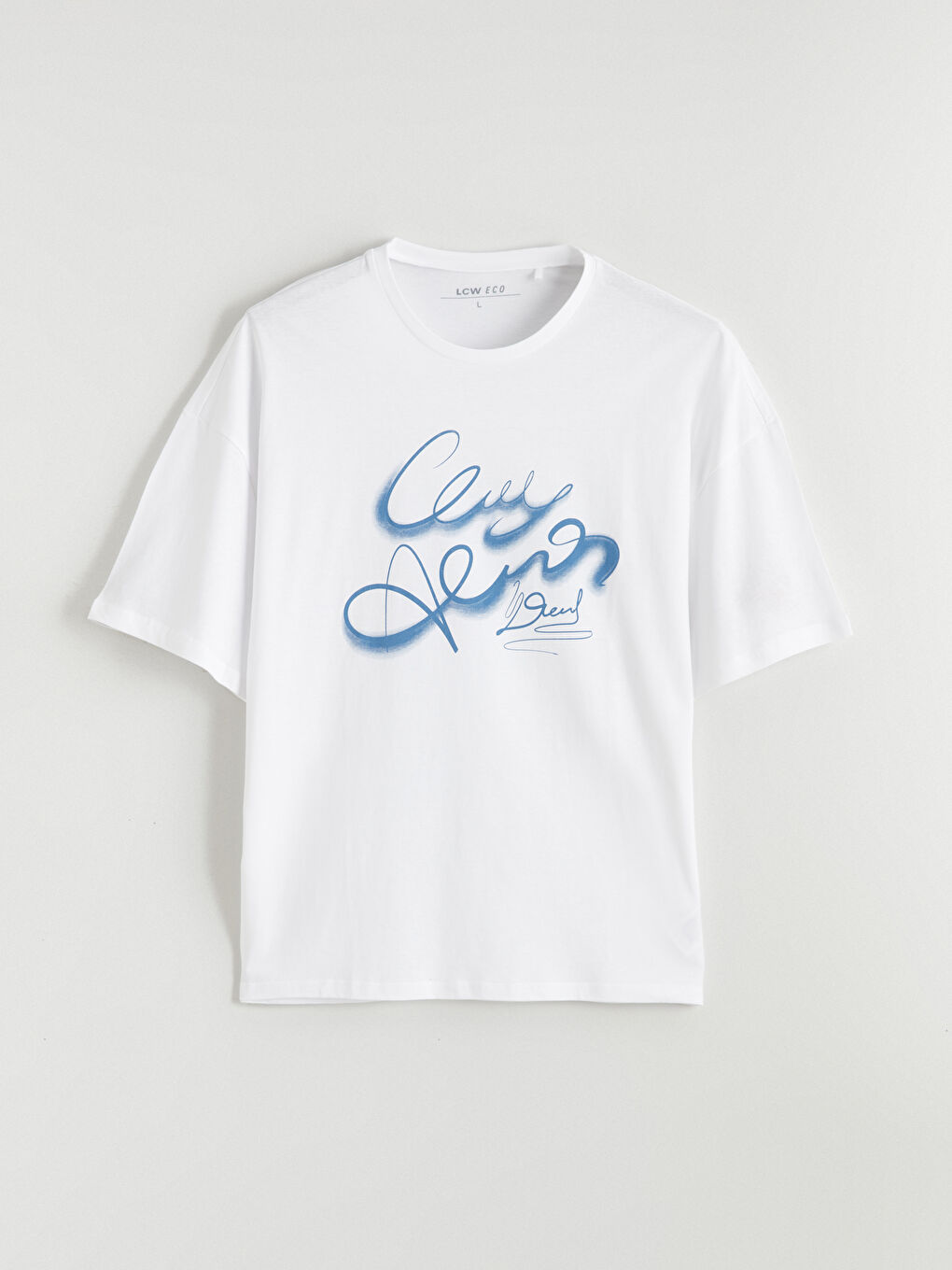 Crew Neck Printed Jersey Men's T-Shirt-4