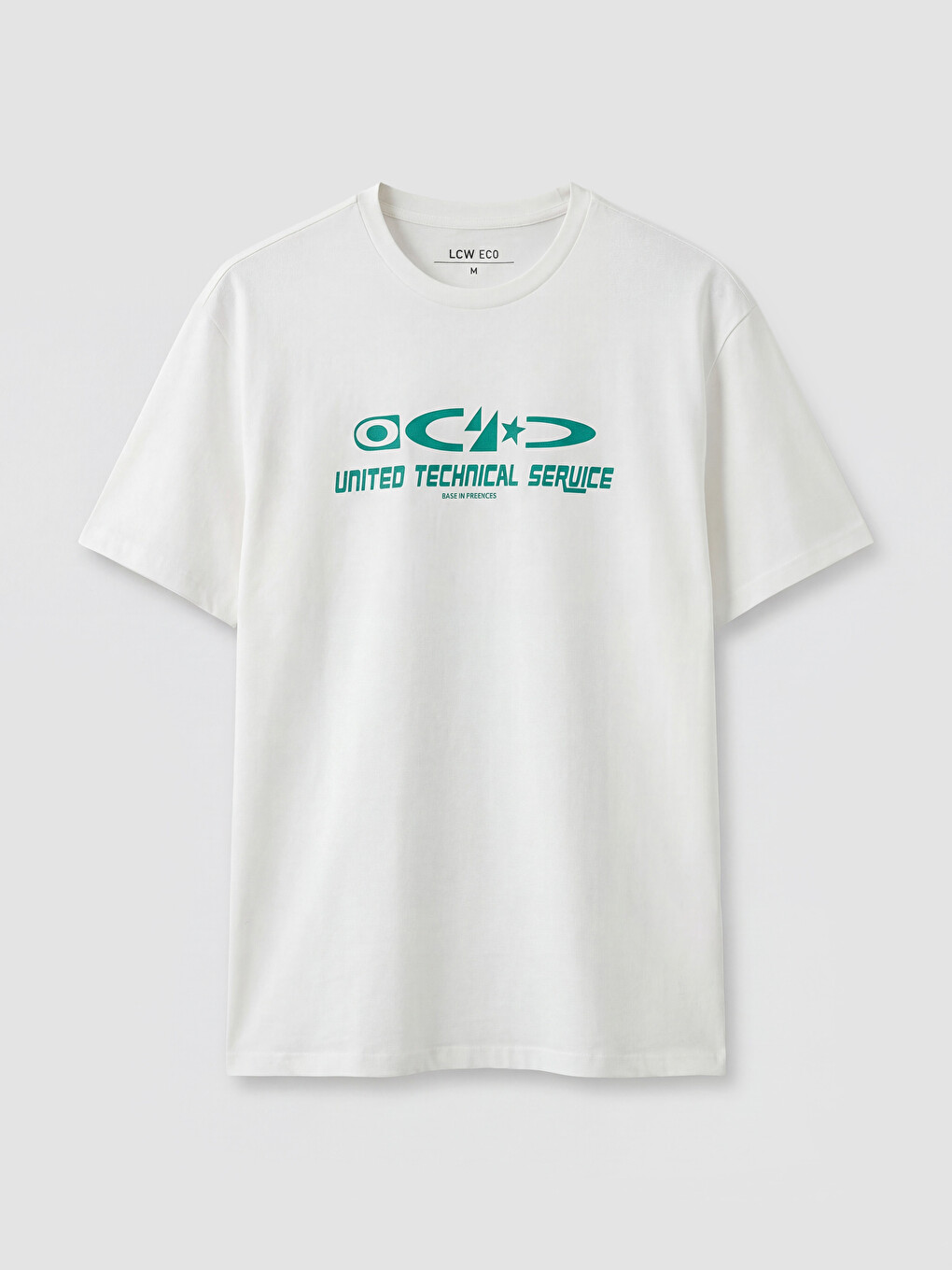 T-shirt I Stampuar Me Jakë Të Rrumbullakët Për Burra-2