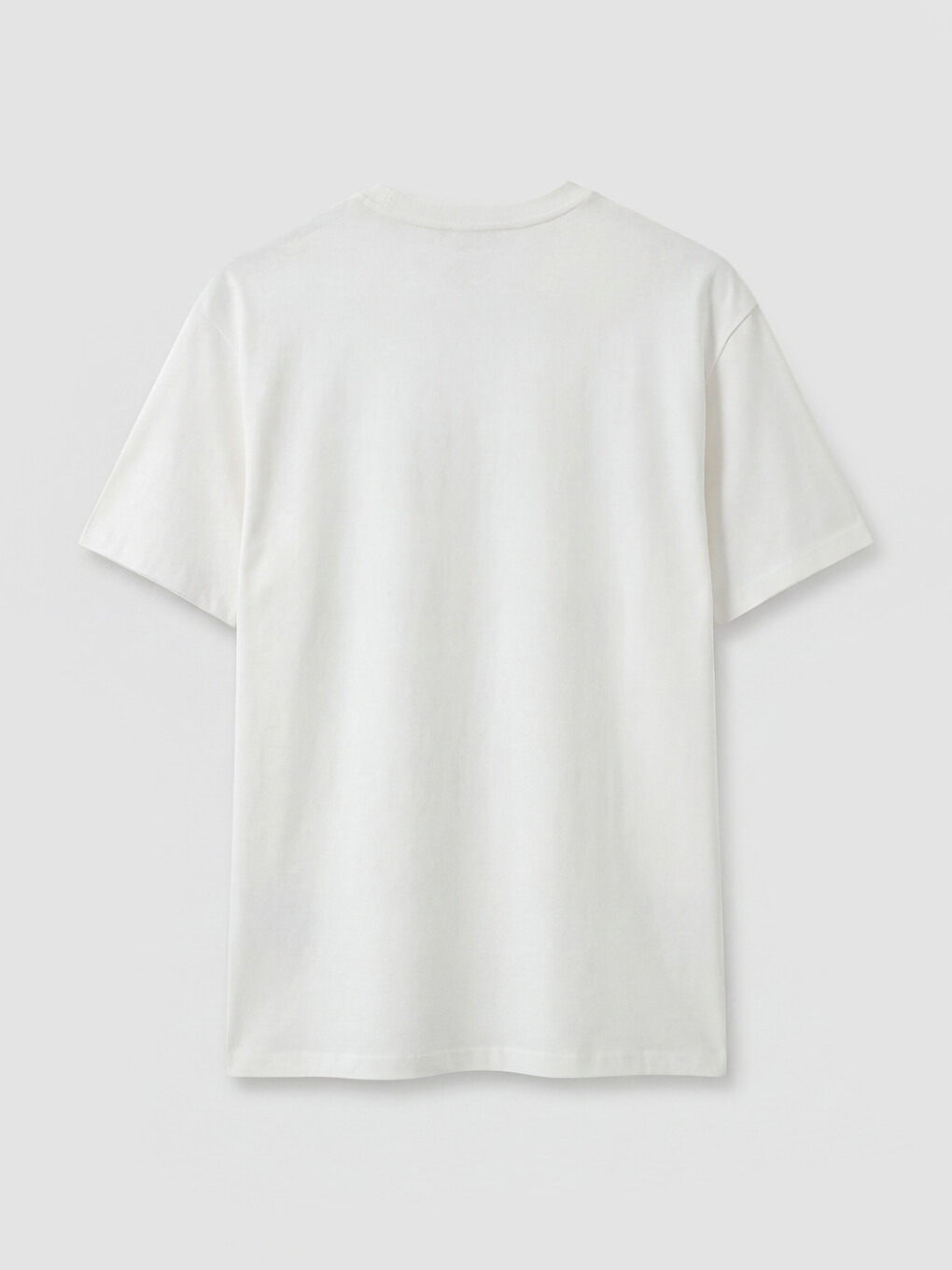 T-shirt I Stampuar Me Jakë Të Rrumbullakët Për Burra-3