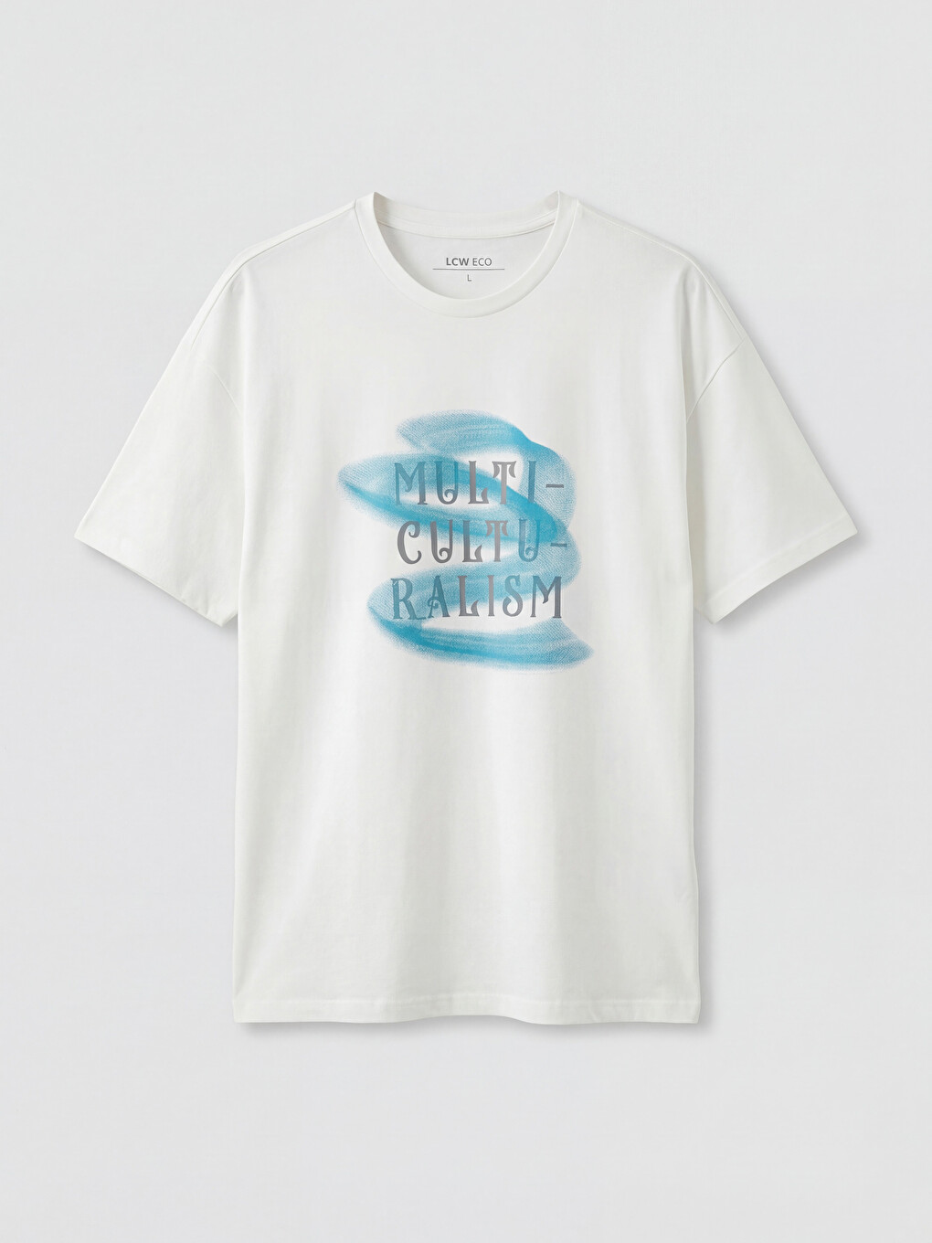 T-shirt I Stampuar Me Jakë Të Rrumbullakët Për Burra-2