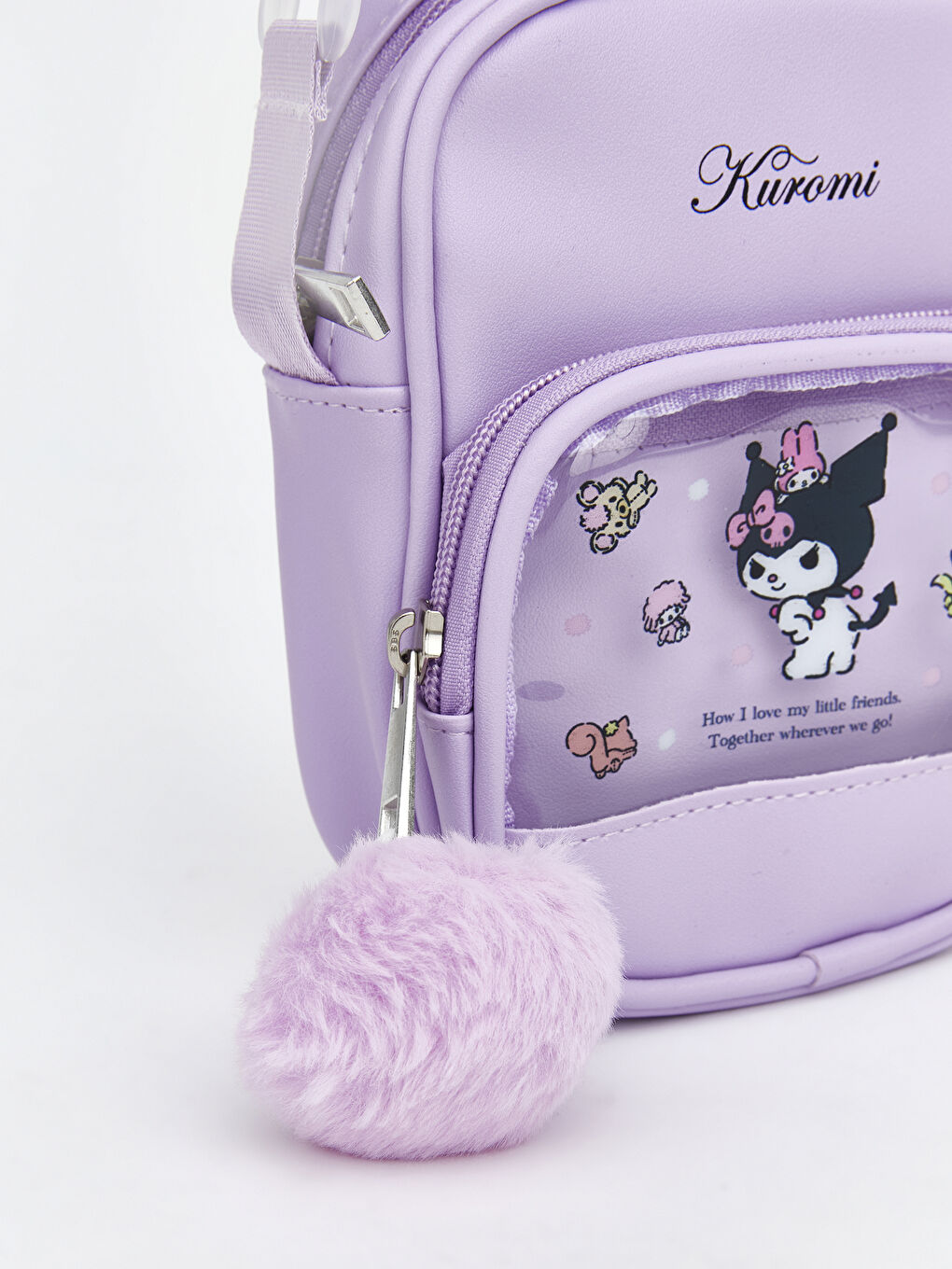 Lila Kuromi Baskılı Kız Çocuk Kol Çantası-2
