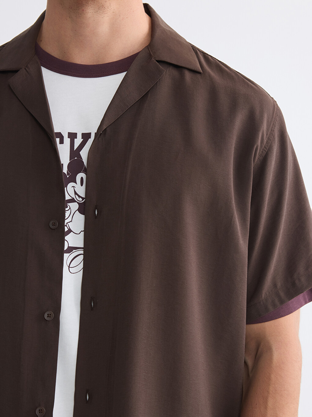 Standard Fit Linen Look Men's Shirt-3