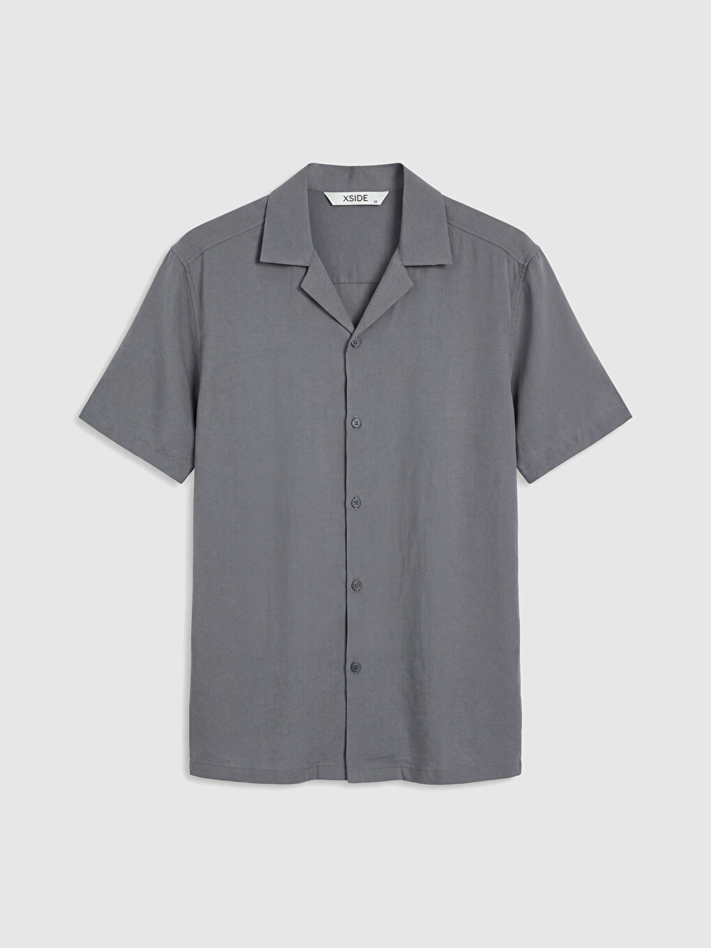 Standard Fit Linen Look Men's Shirt-4