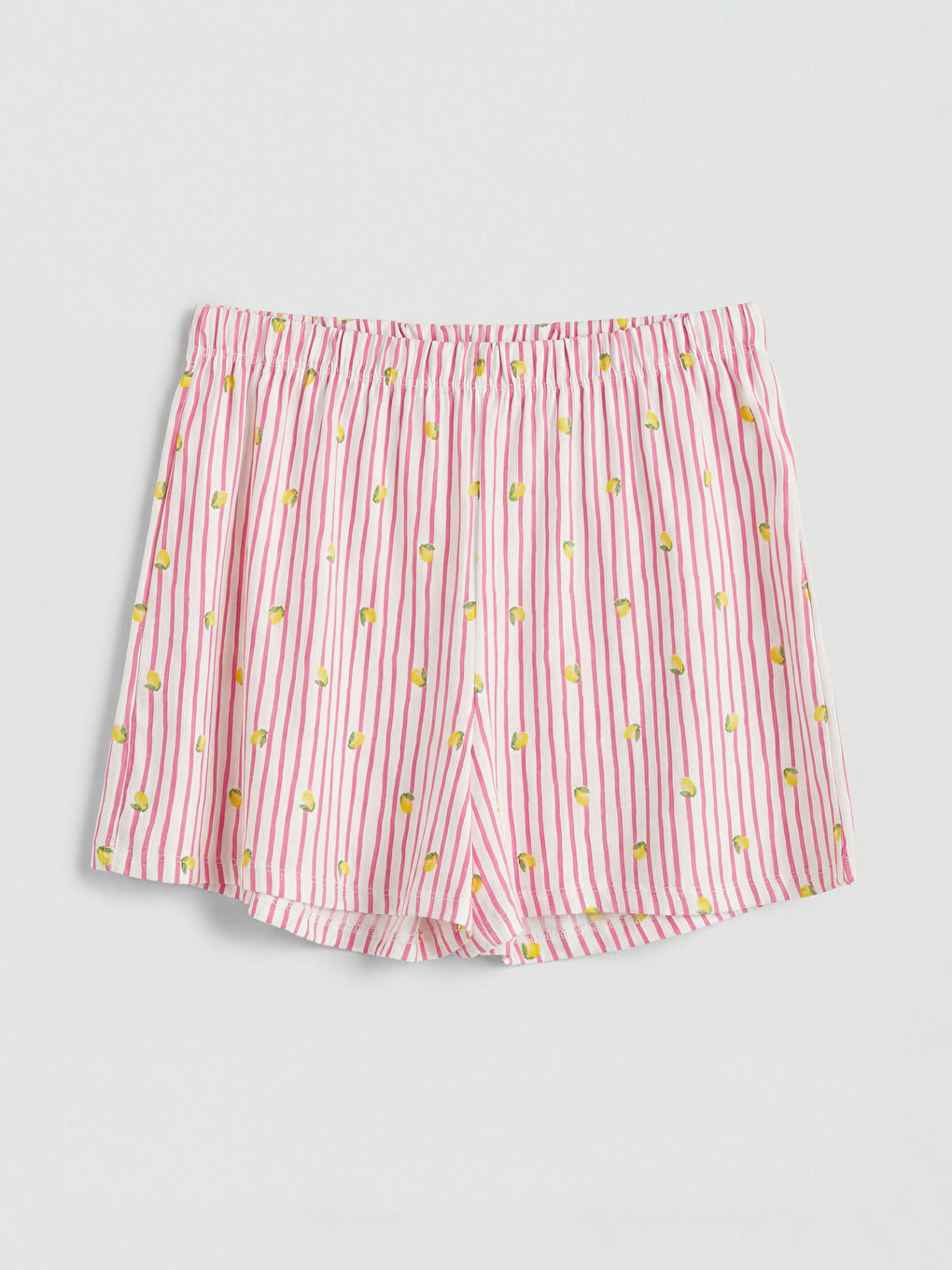 Pembe Gömlek Yaka Kadın Şortlu Pijama Takımı-3