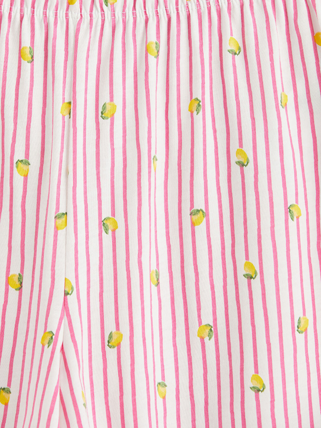 Pembe Gömlek Yaka Kadın Şortlu Pijama Takımı-6