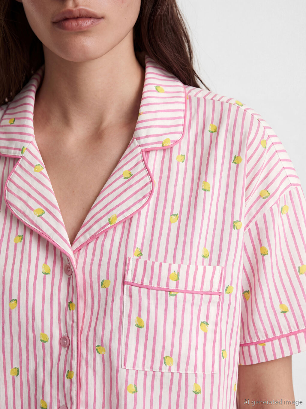 Woman PINK Shortie Pyjama Set-4