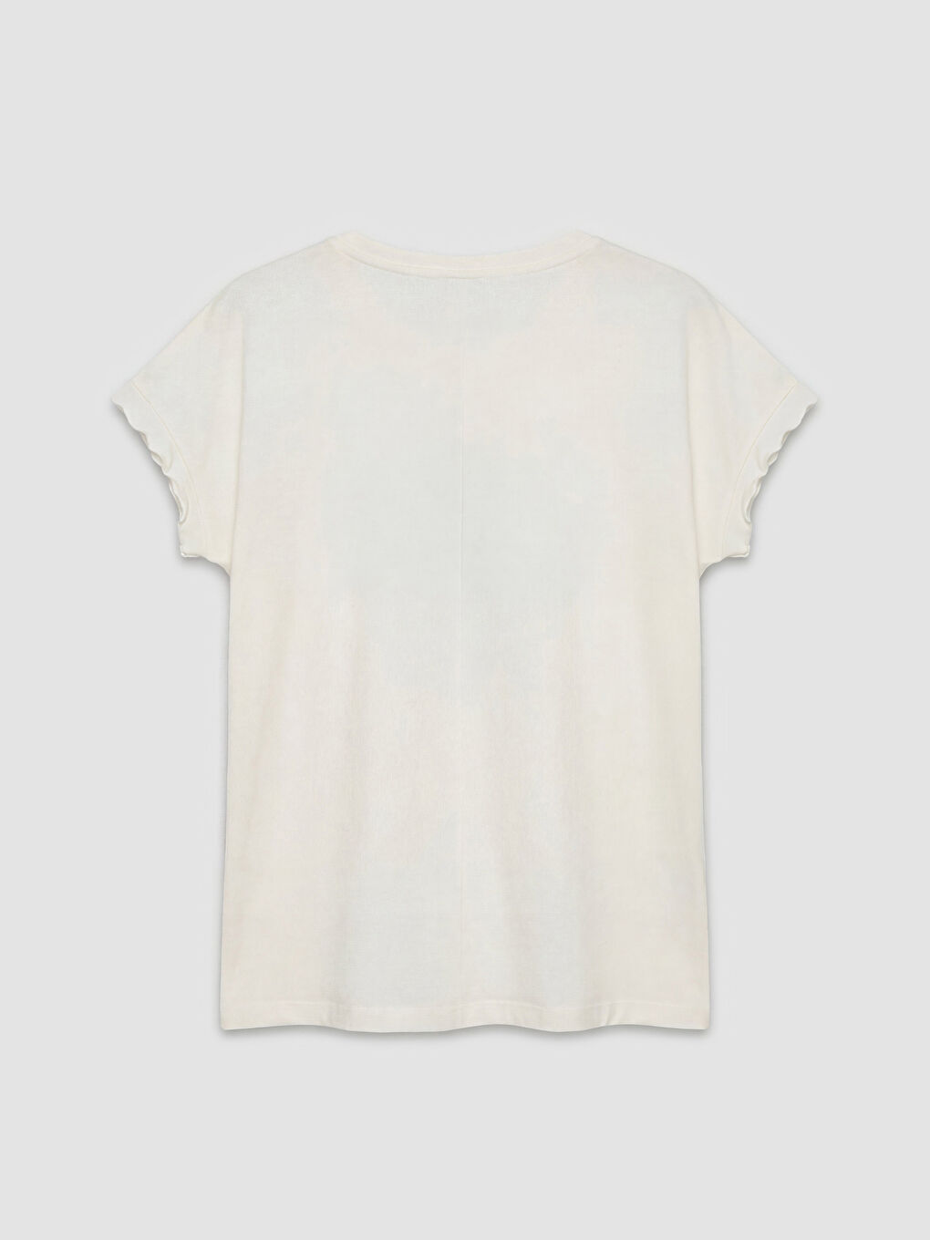 Ekru Çiçekli Kadın Şortlu Pijama Takımı-5