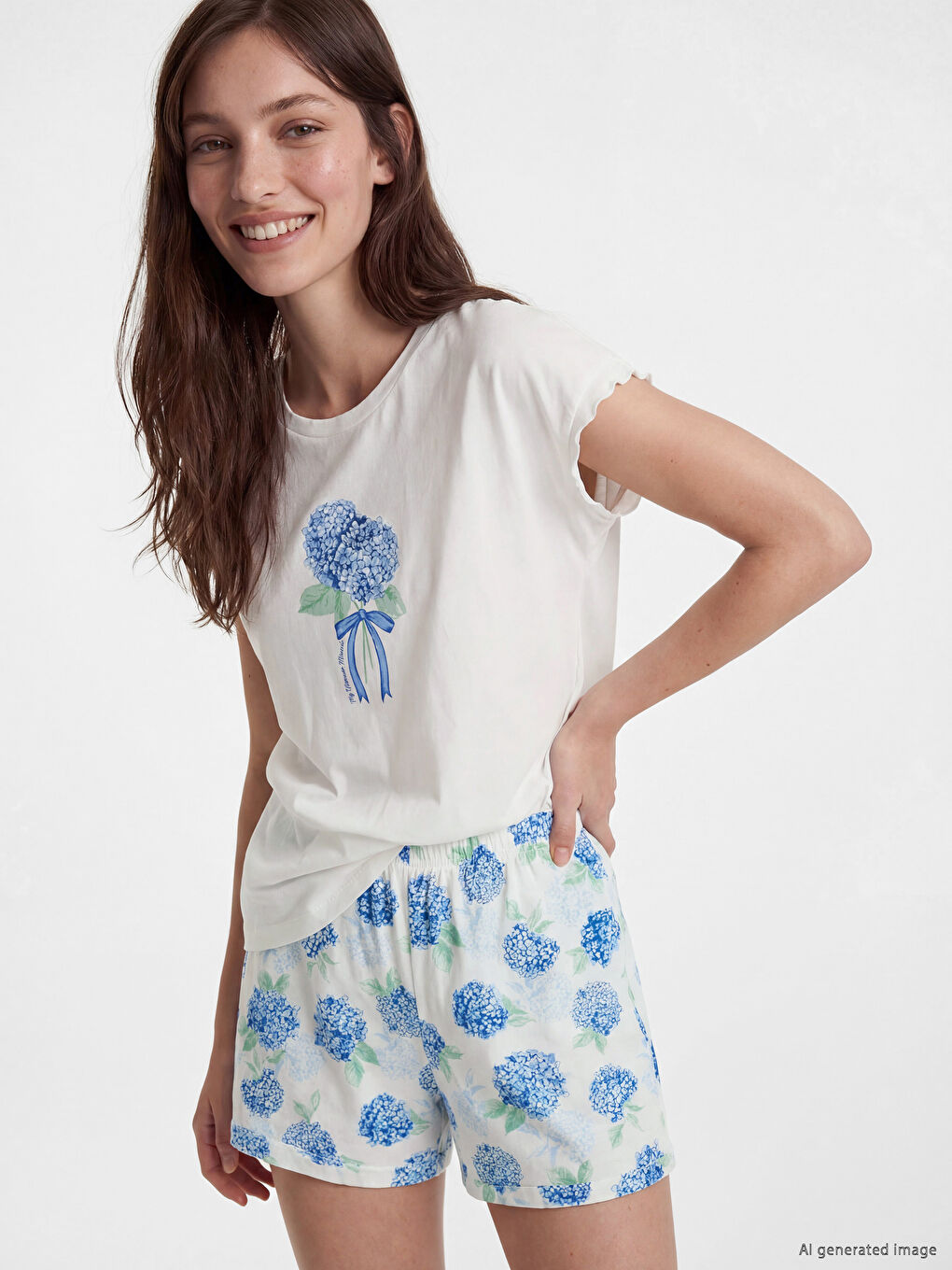 Floral Women's Short Pyjama Set-1