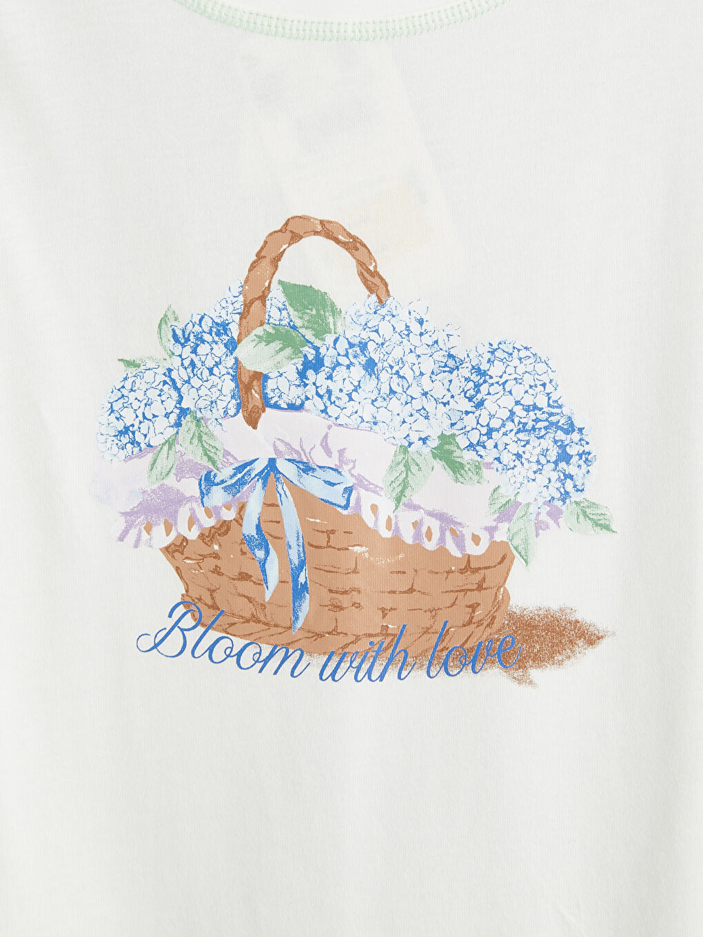 Lacivert Baskılı Kadın Kaprili Pijama Takımı-5