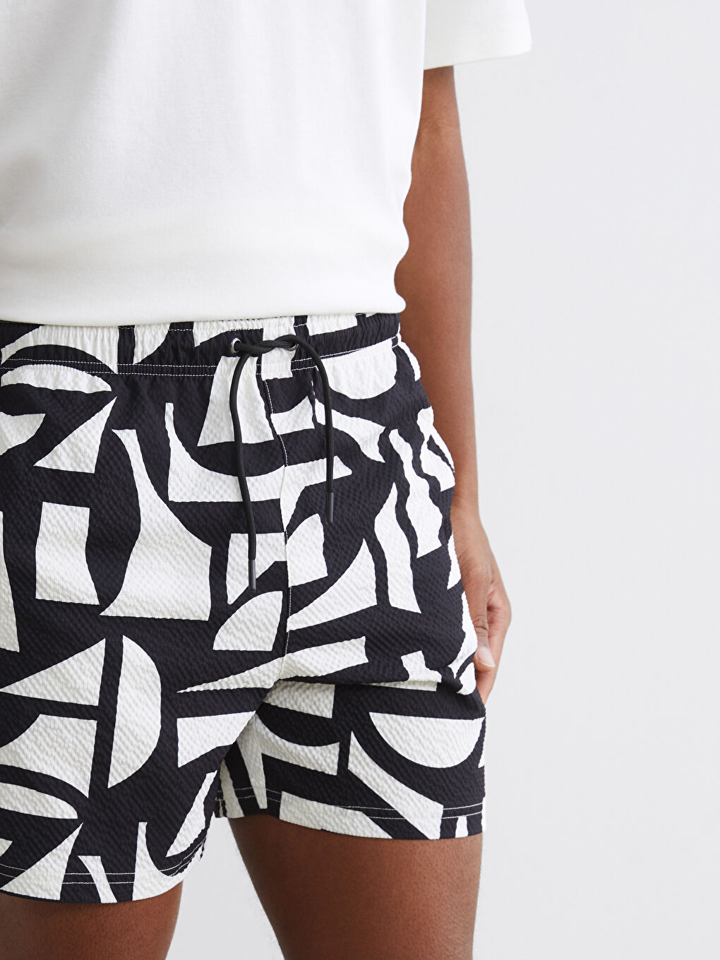 Muški šorts za plivanje sa elastičnim strukom-2