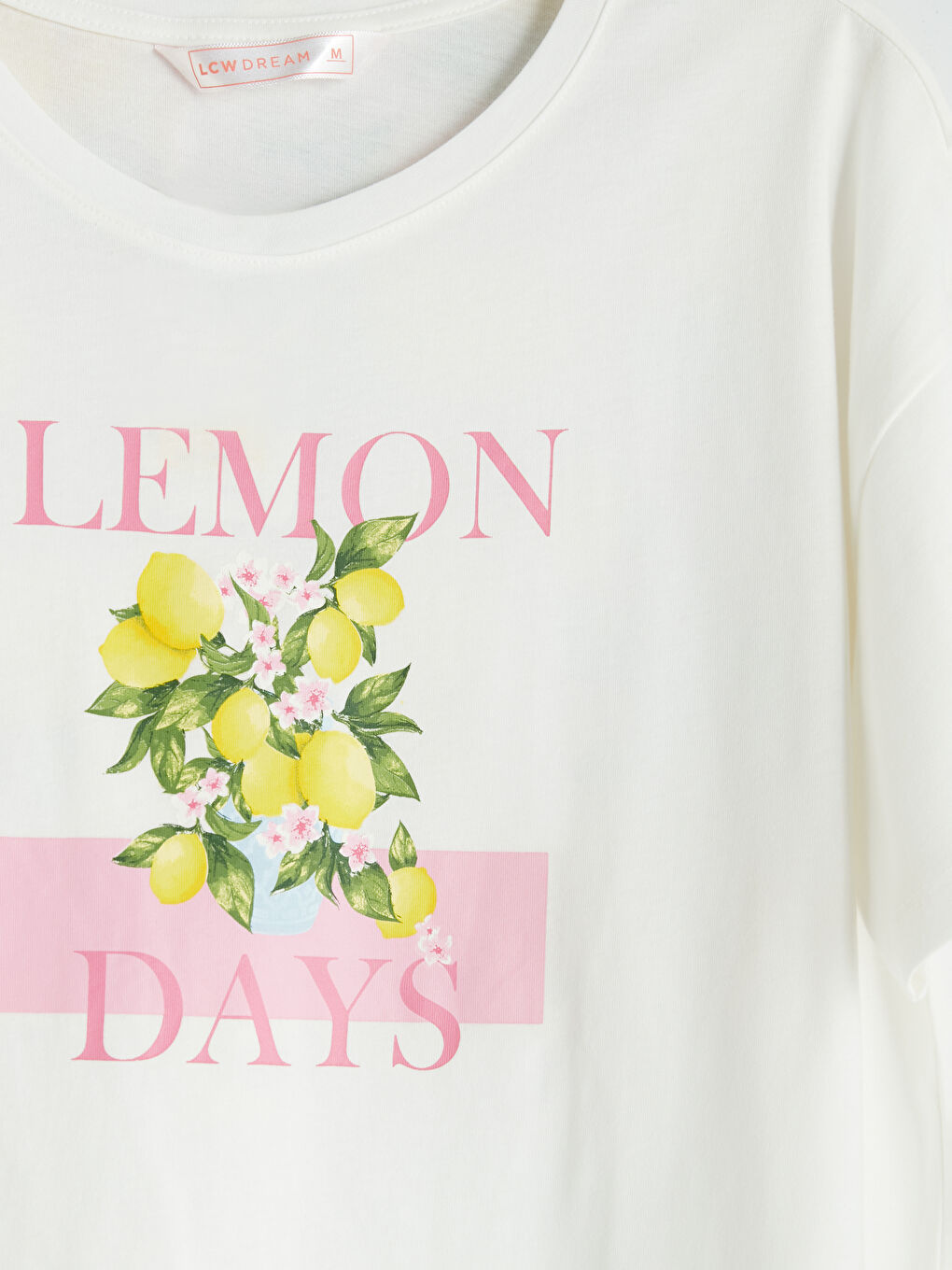 Pembe Bisiklet Yaka Baskılı Kadın Şortlu Pijama Takımı-5