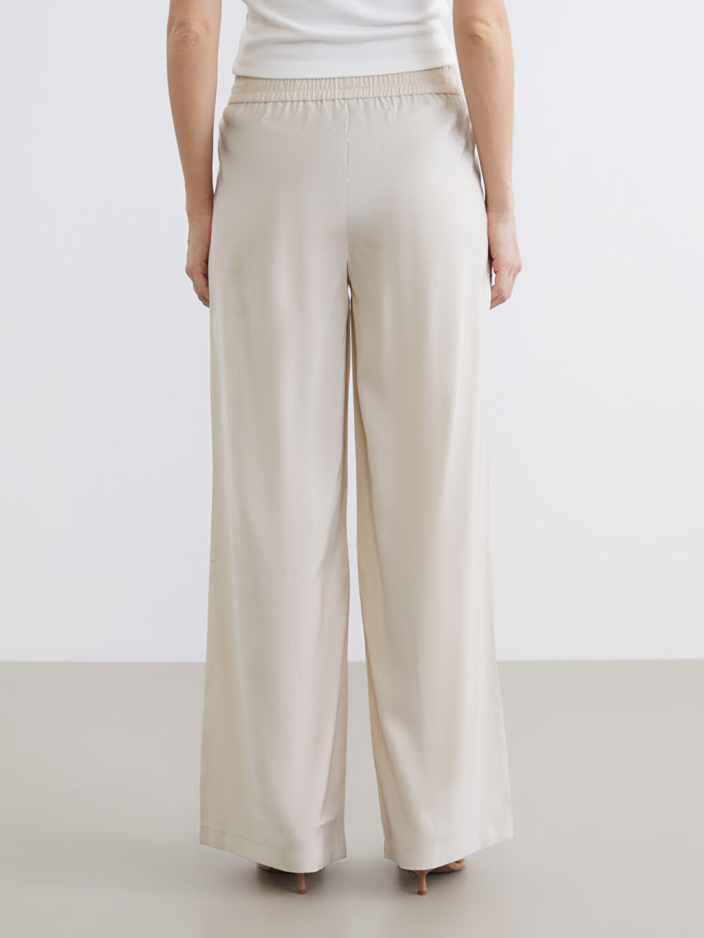 Women's Trousers with Elastic Waistband-3