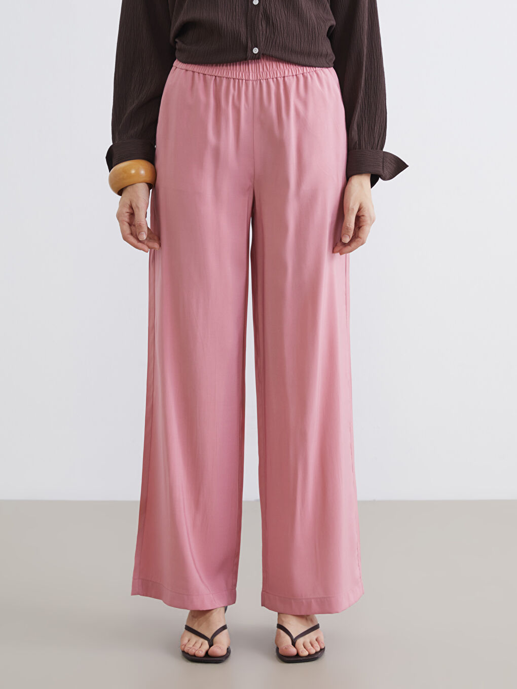 Women's Trousers with Elastic Waistband-1