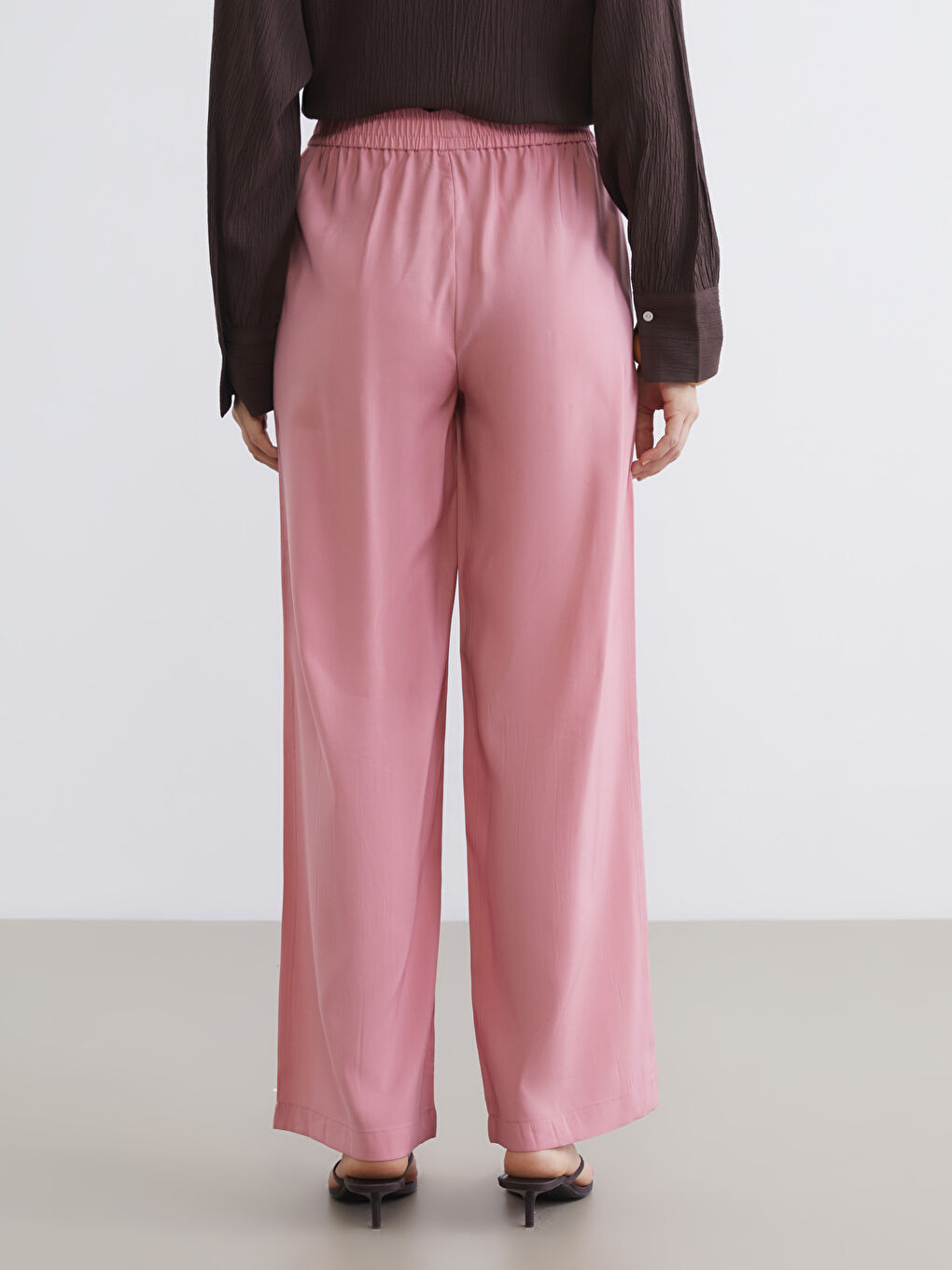 Women's Trousers with Elastic Waistband-3