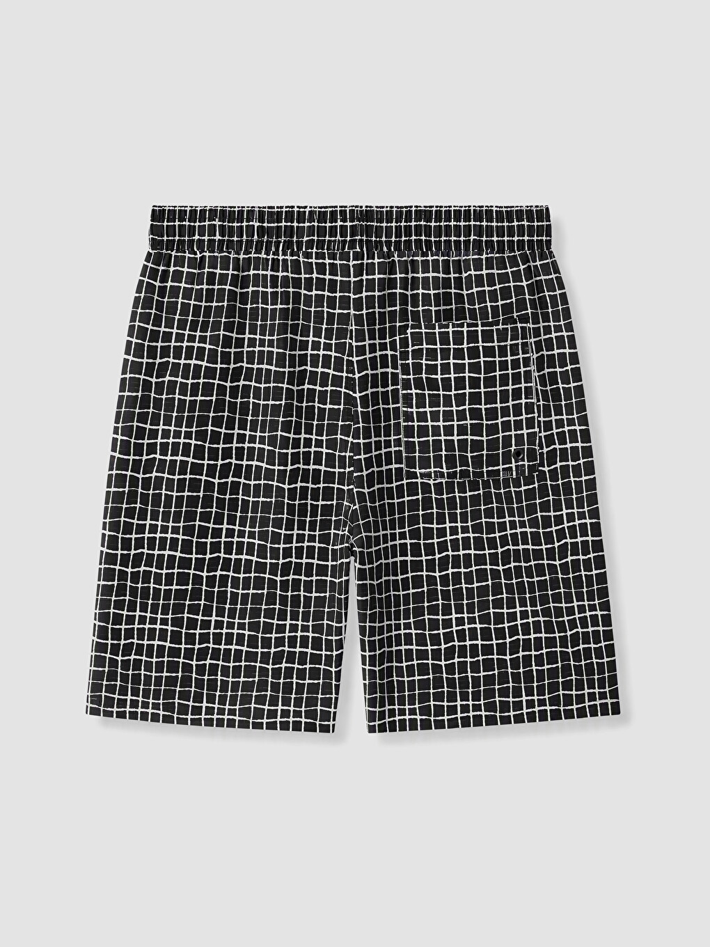 Short Checked Men's Swimming Shorts-7