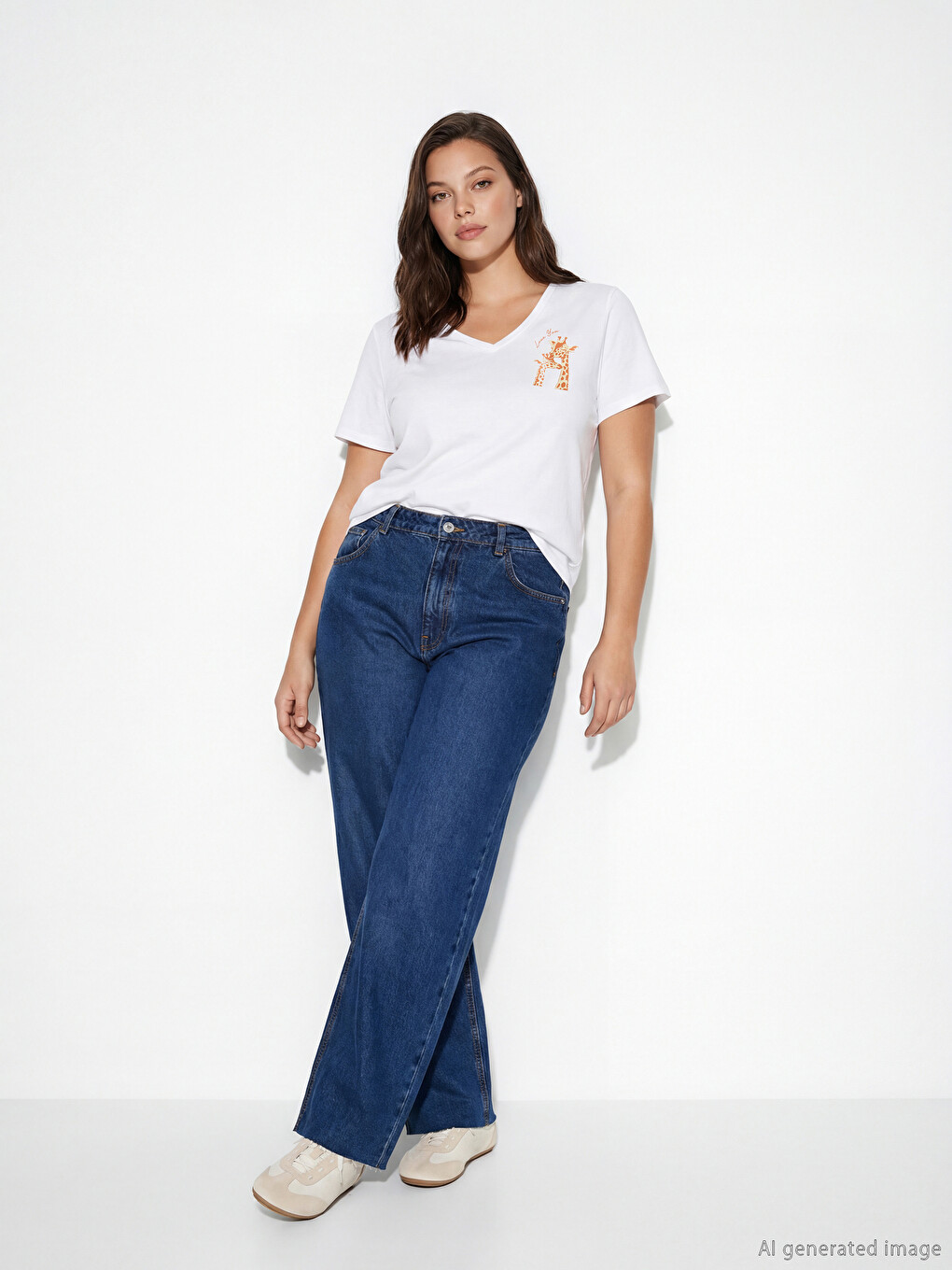 Woman White T-Shirt-1