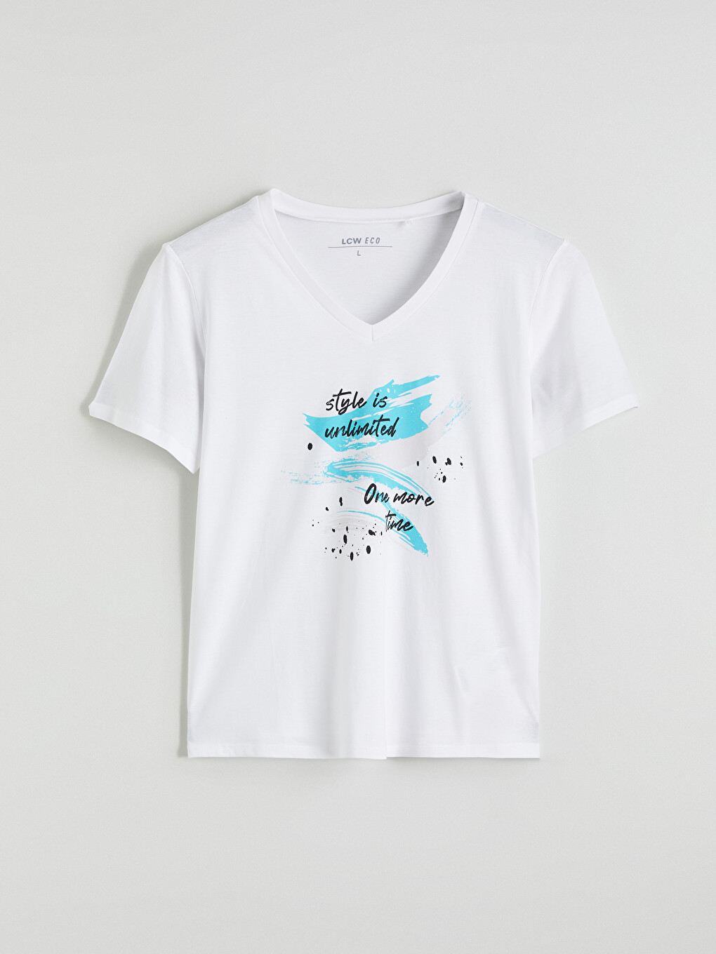 T-shirt E Stampuar Me Jakë V Për Gra-4