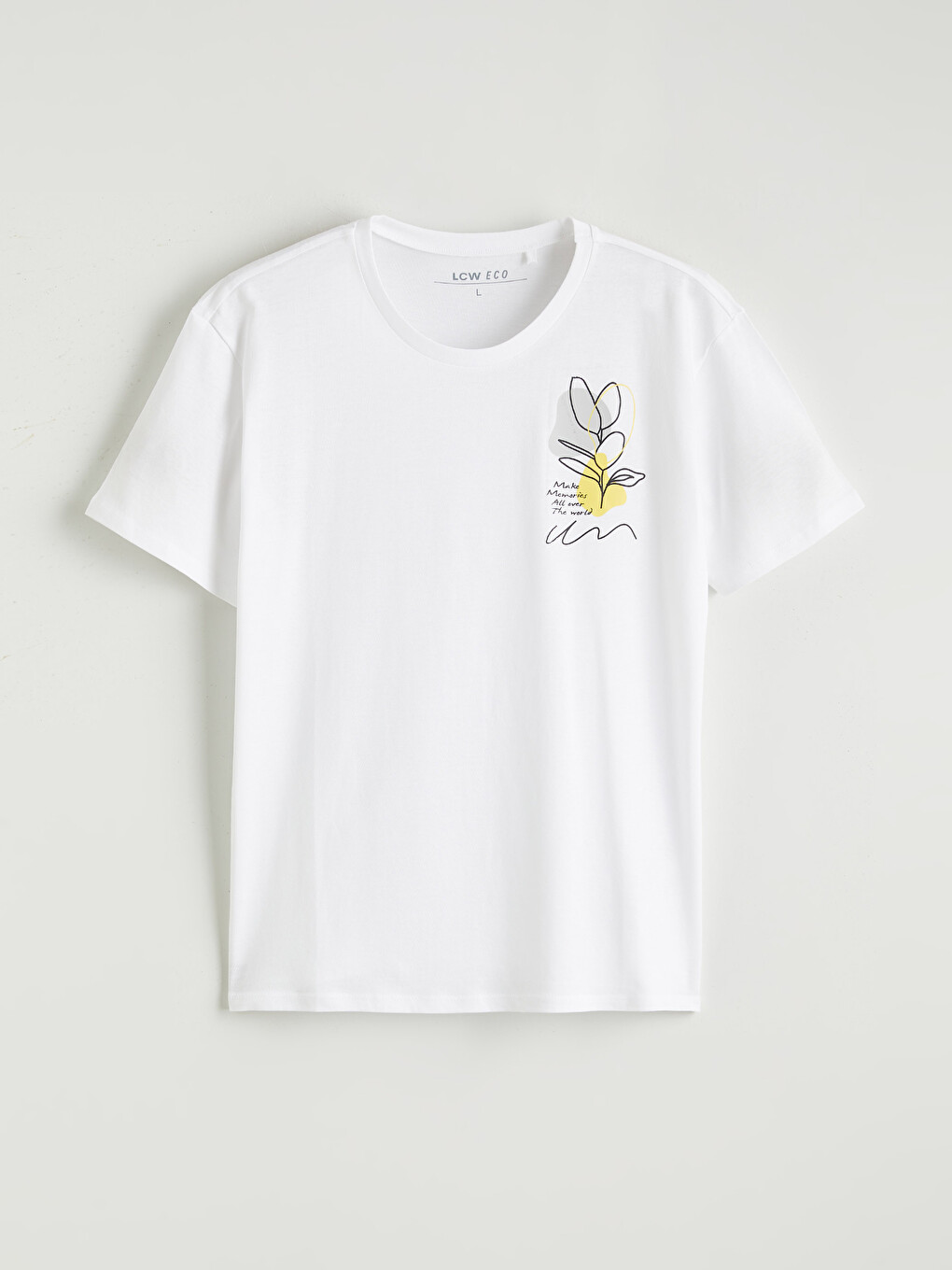 Tricou Imprimat Femei Cu Guler Rotund-4