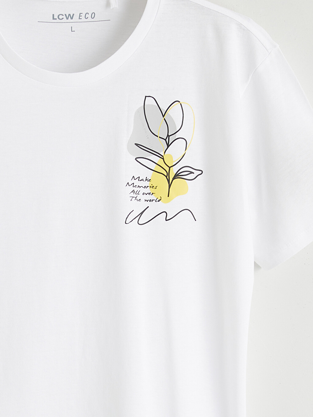 Tricou Imprimat Femei Cu Guler Rotund-5
