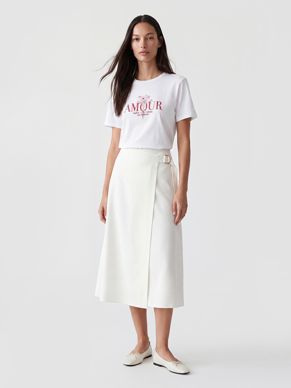 Crew Neck Printed Women's T-Shirt-1