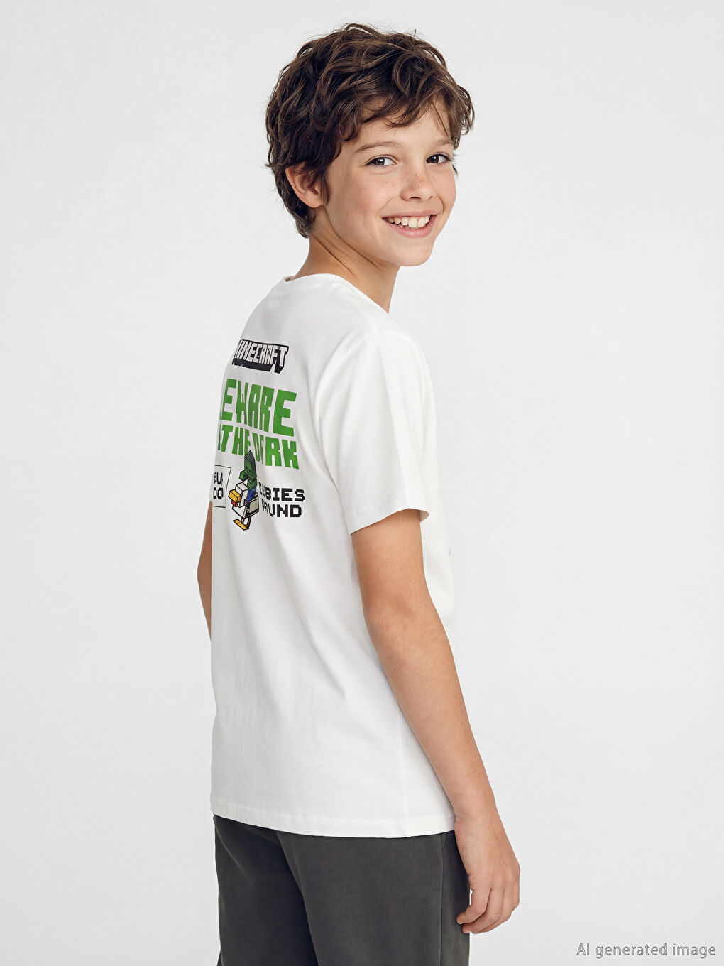 Minecraft Print T-Shirt for Boys-1