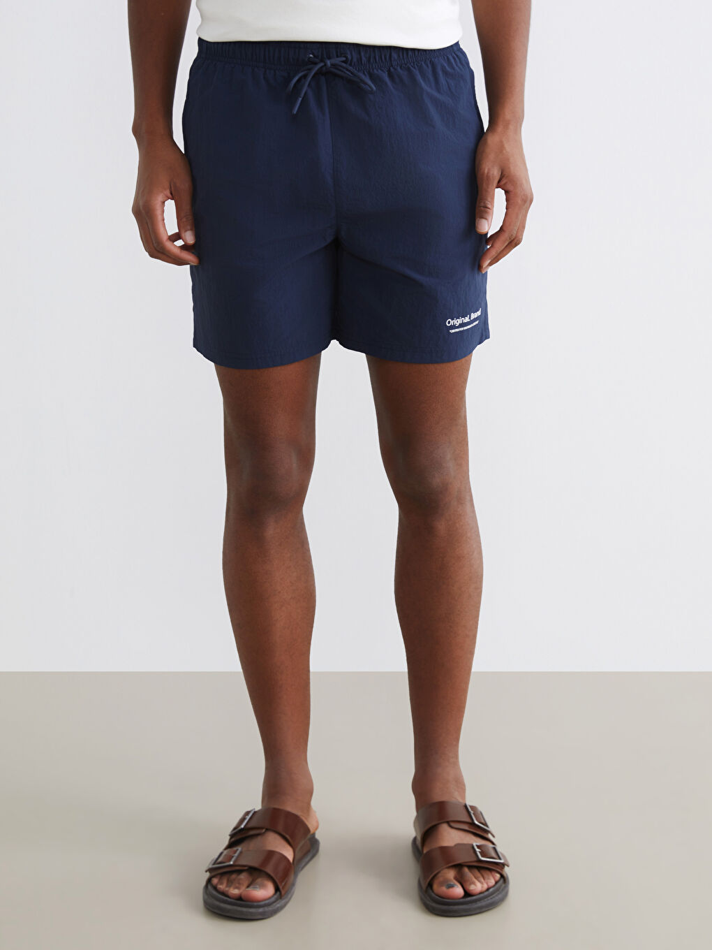 Kurze bedruckte Herren-Badeshorts-1