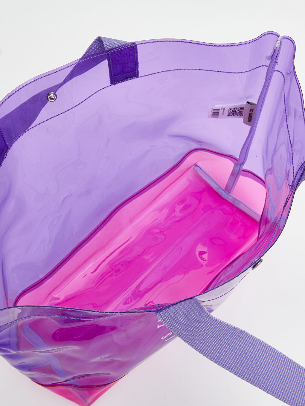 Lila Baskılı Kız Çocuk Plaj Çantası-2