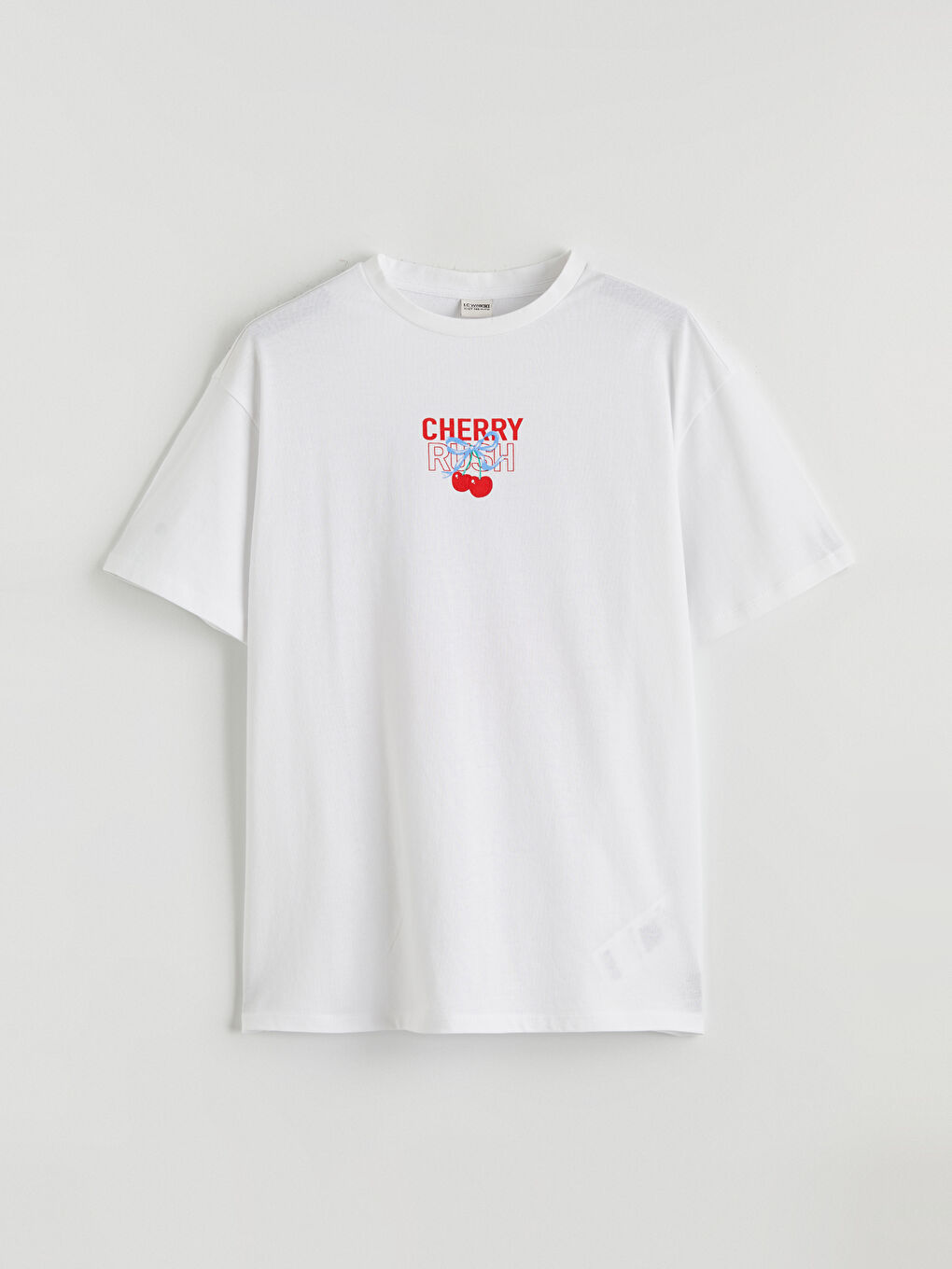Crew Neck Printed Girls' T-Shirt-1