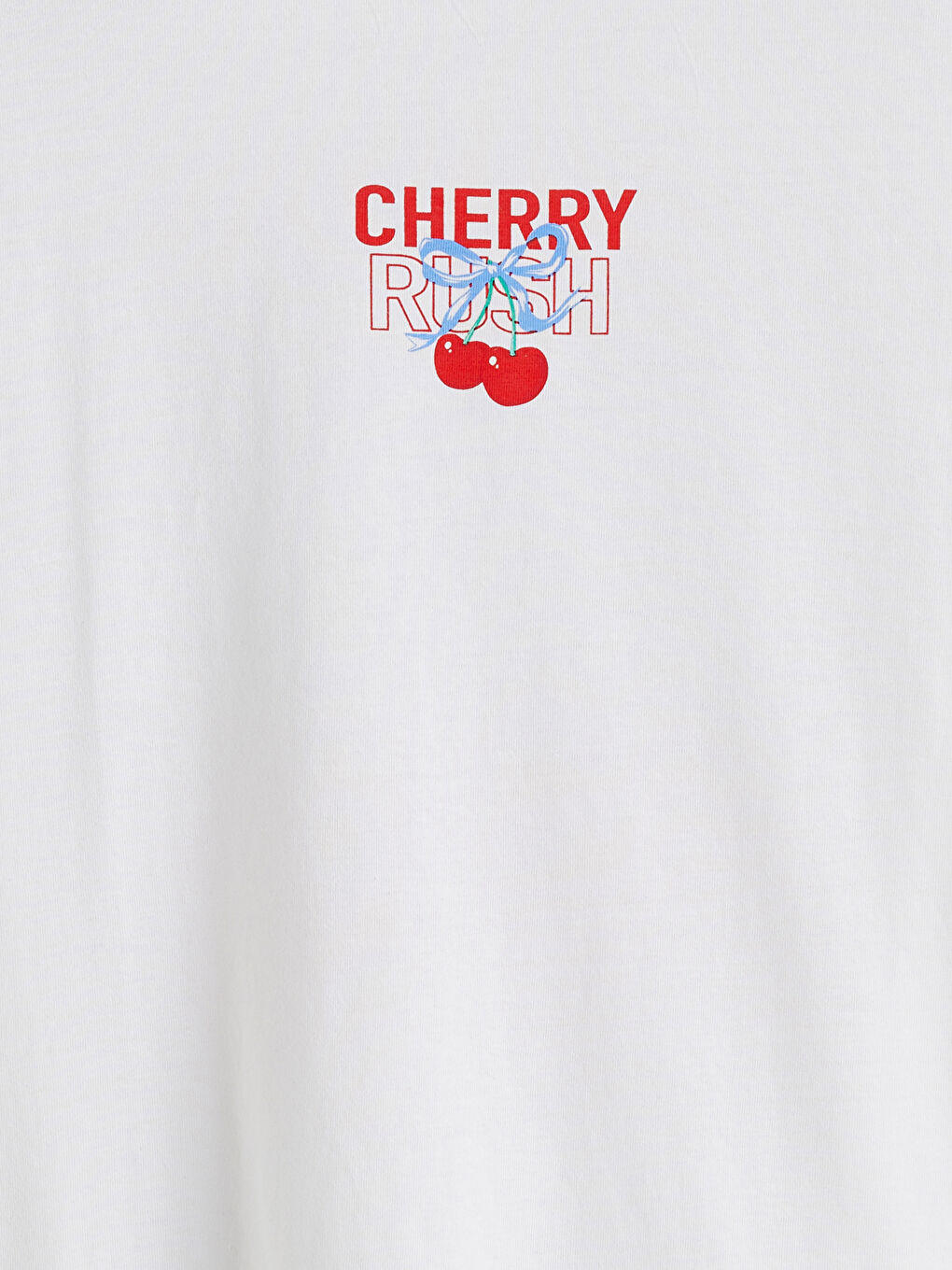 Crew Neck Printed Girls' T-Shirt-2