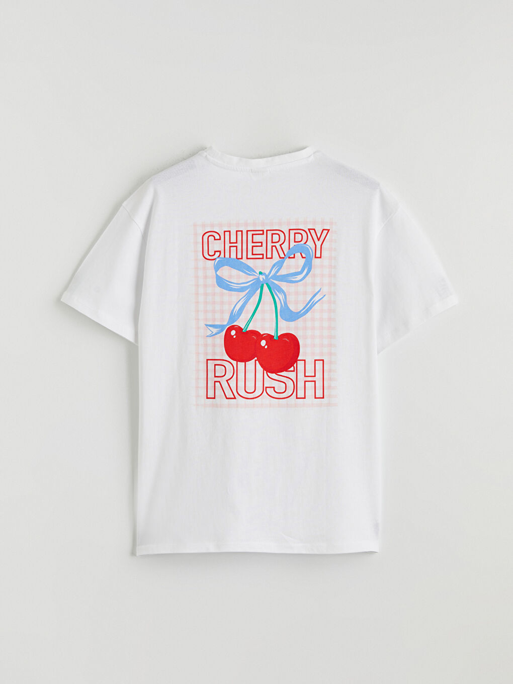 Crew Neck Printed Girls' T-Shirt-3