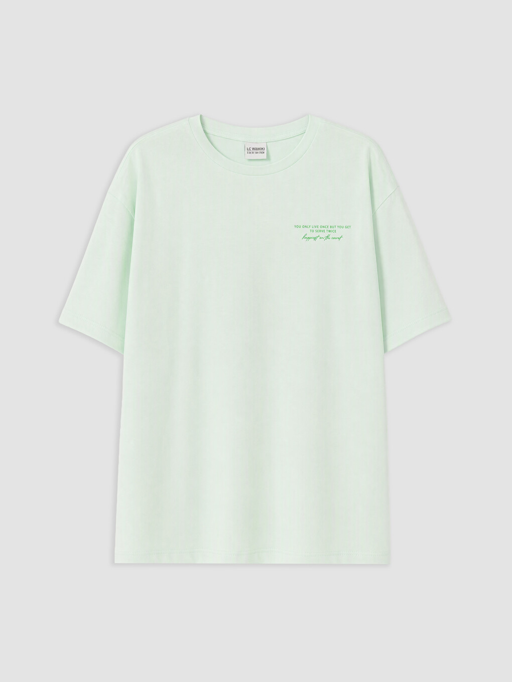 Crew Neck Girls' Printed T-shirt