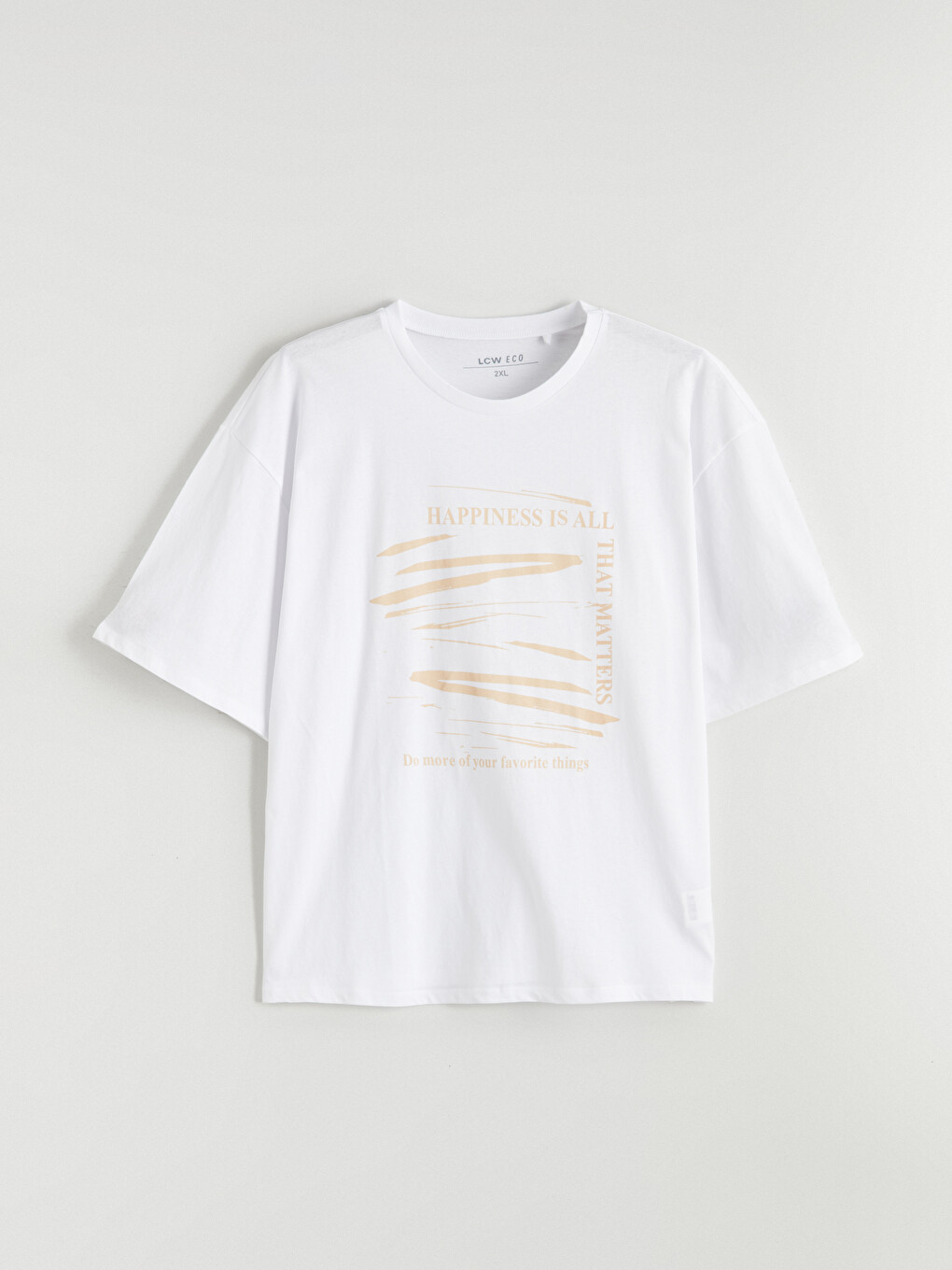 T-shirt À Col Rond Imprimé Oversize Pour Femme-2