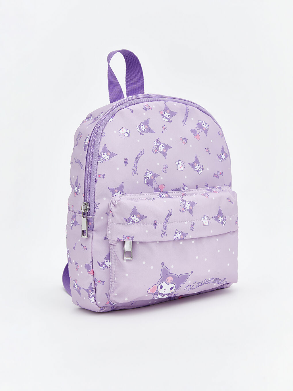 Kuromi Print Backpack for Girls-1
