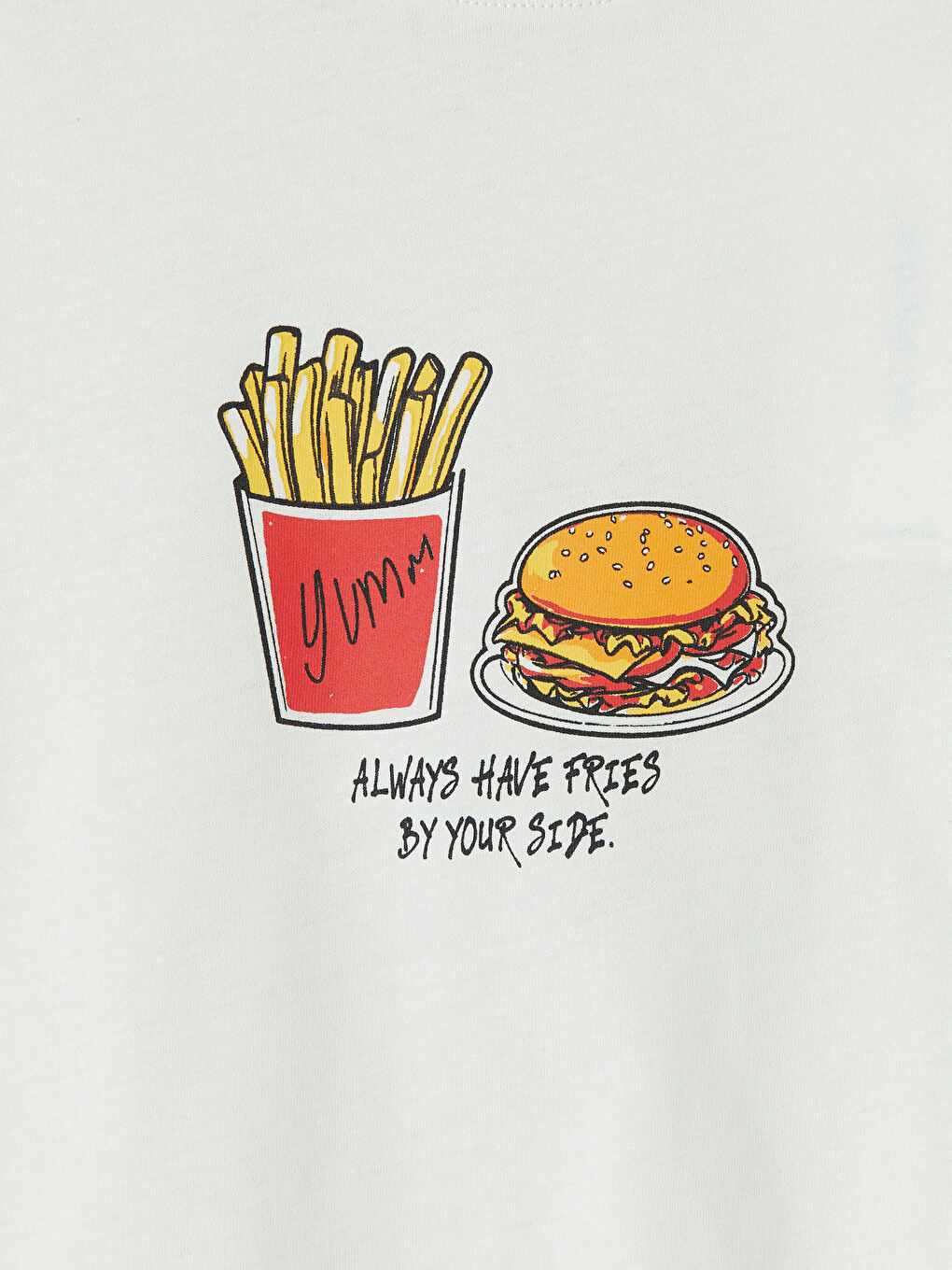 Gri Bisiklet Yaka Baskılı Erkek Çocuk Tişört-2