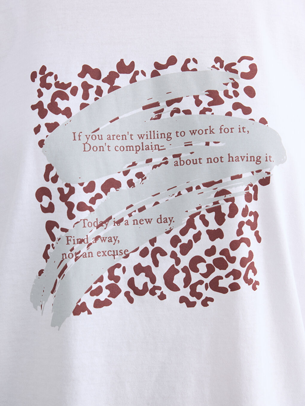 Crew Neck Printed Women's T-Shirt-2