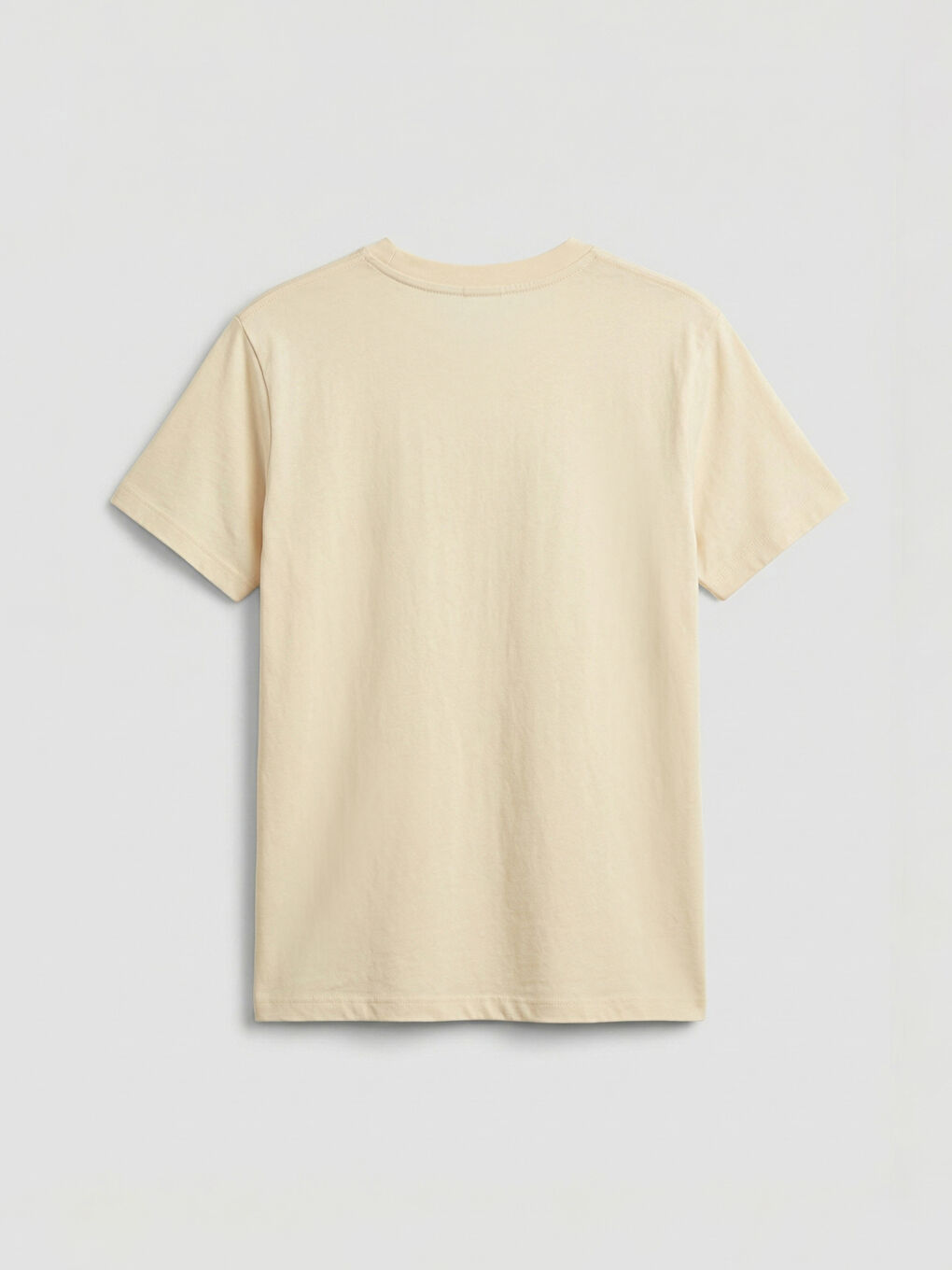 Bej Bisiklet Yaka Baskılı Erkek Çocuk Tişört-1