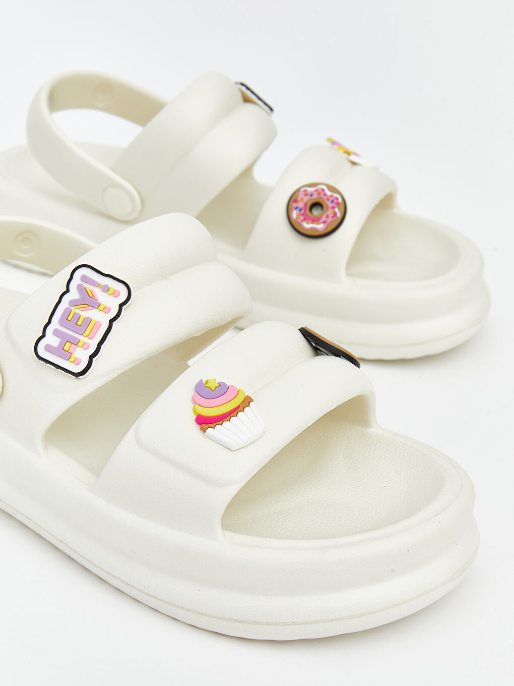 Printed Double Strap Women's Sandals-2