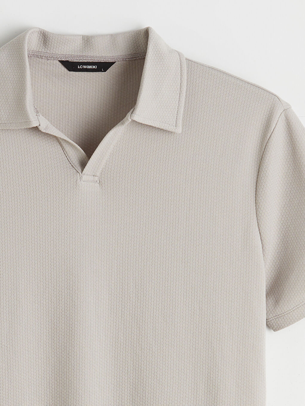 Gri Polo Yaka Erkek Tişört-5