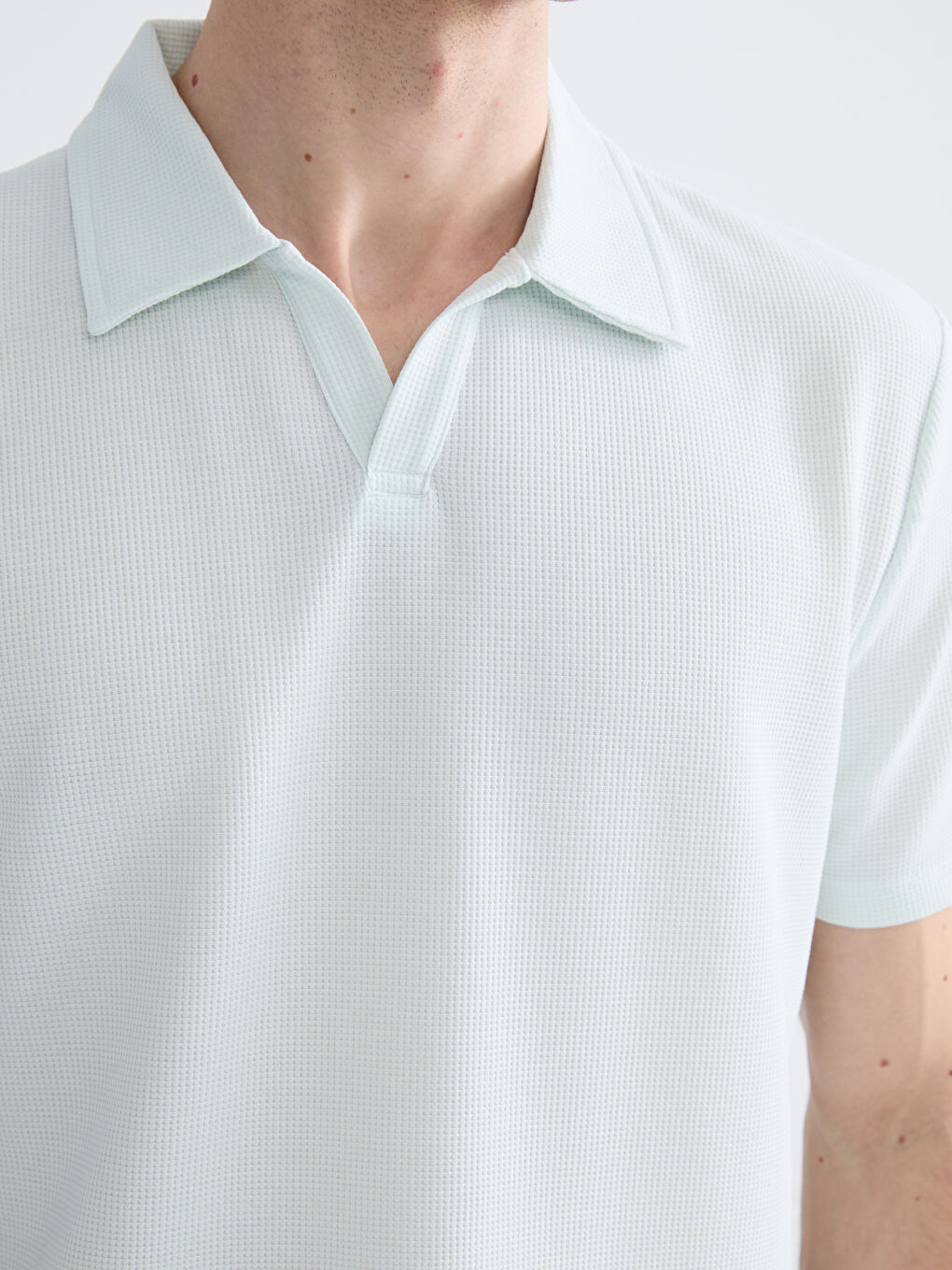 Yeşil Polo Yaka Erkek Tişört-2